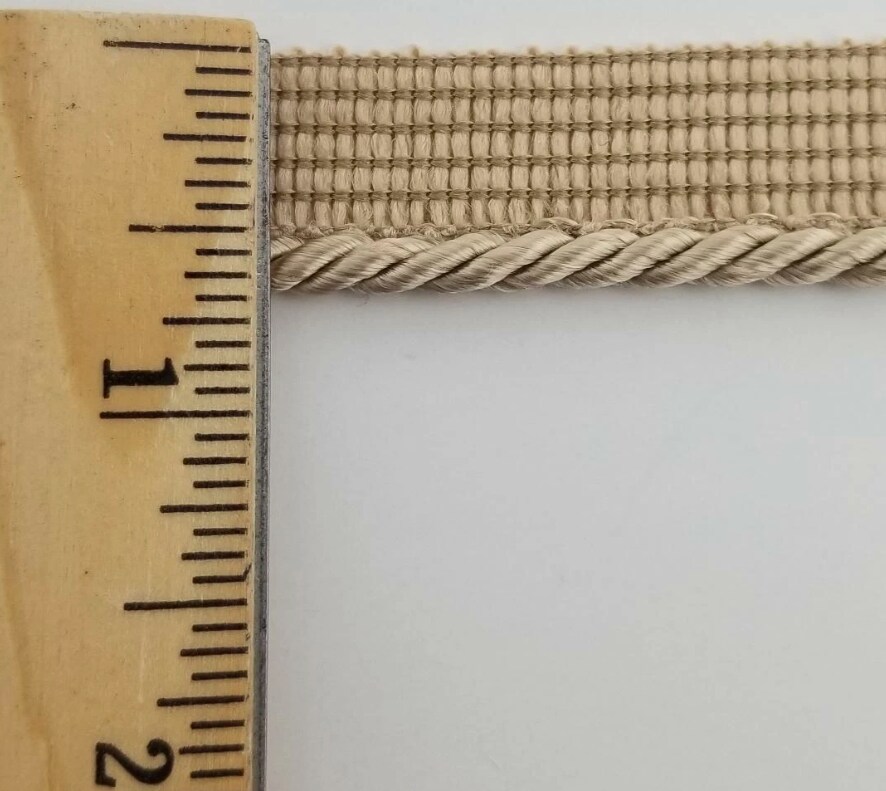 Twist Cord with Lip Piping Trimming - 8 Yards- Many Colors Available!