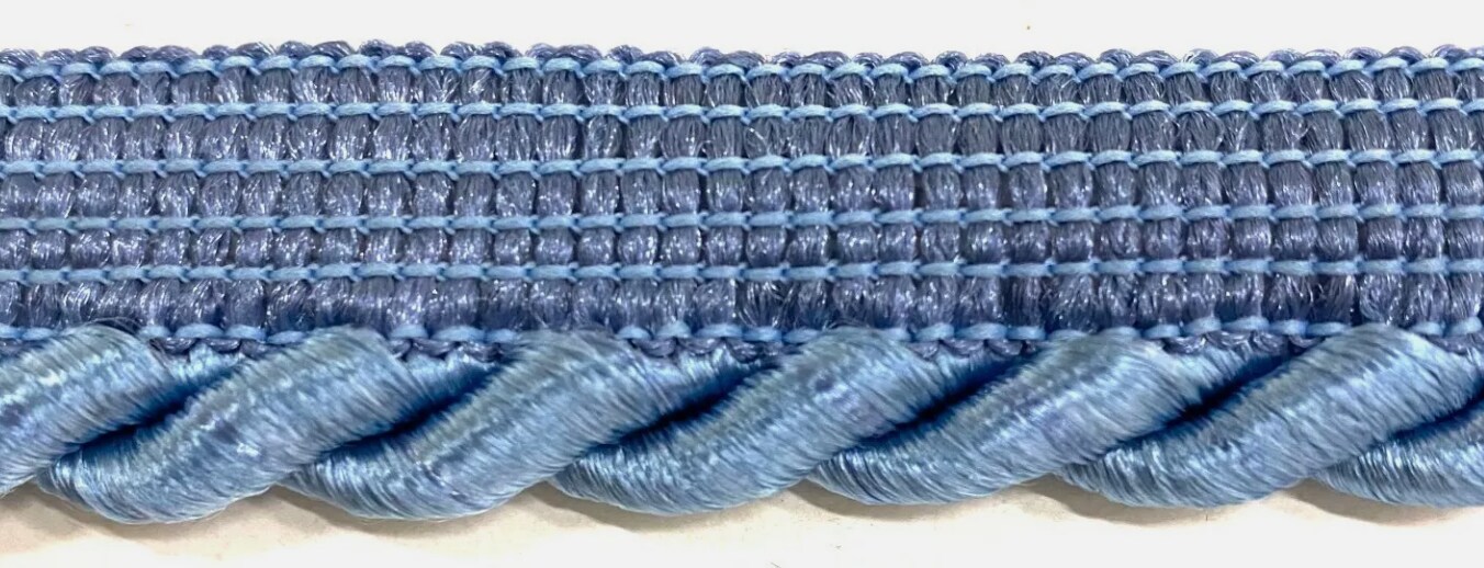 Large Twist Cord with Lip Piping Trimming - 6 Yards - Many Colors Available!