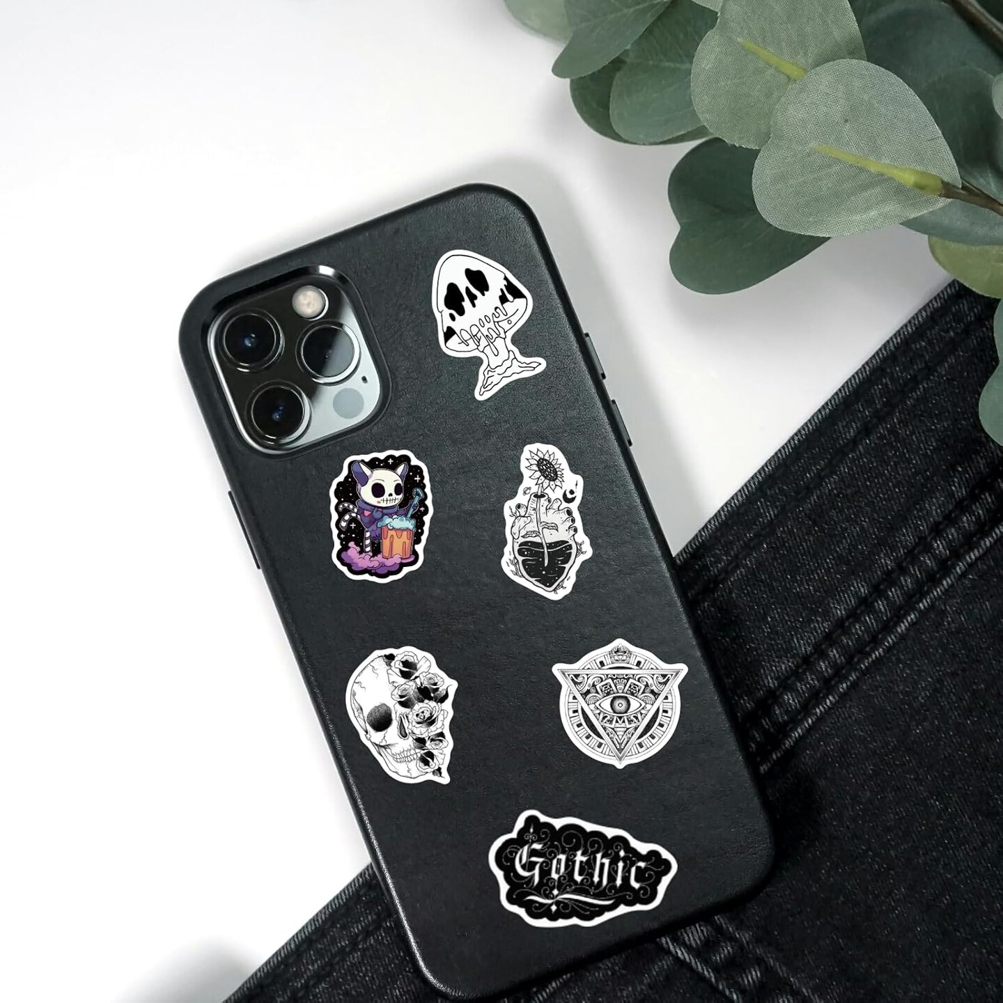 400 PCS Goth Stickers, Goth Accessories, Cool Gothic Bulk Stickers