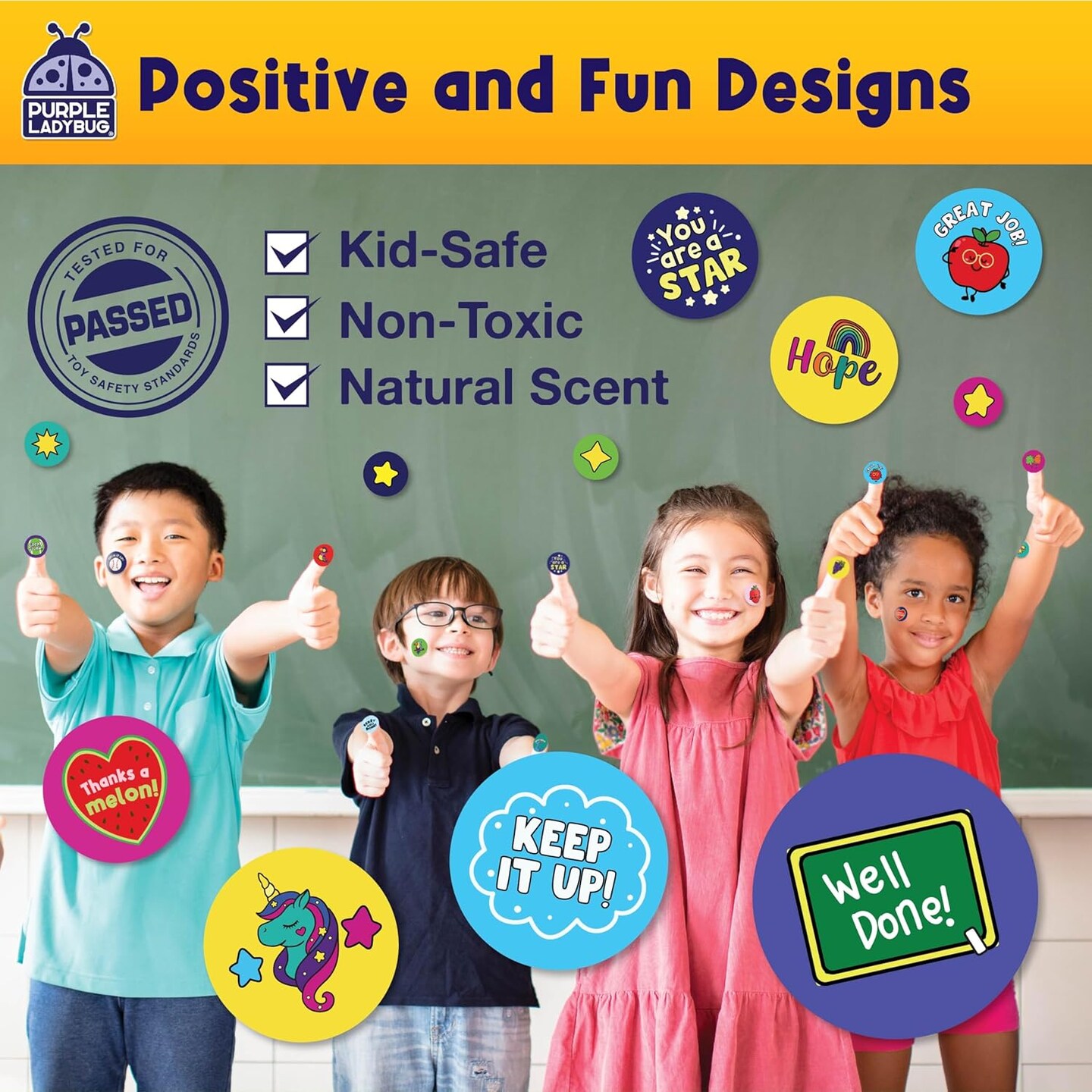 1260 Variety Scratch and Sniff Stickers - 15 Unique Scents - Fun and Motivational