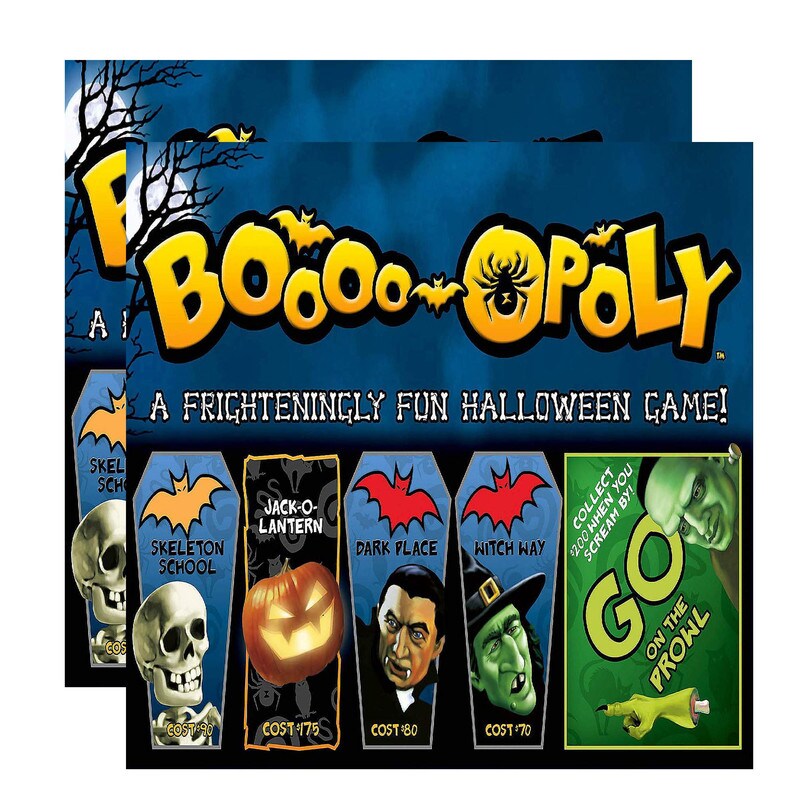 Boooo Opoly Board Game Halloween Property Trading Fun for All Ages