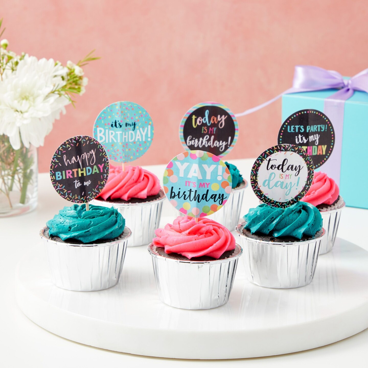 504 Piece Round Happy Birthday Stickers for Students, Happy Birthday to Me, Today is my Day Stickers, Kids Party Favors, Teachers, 6 Assorted Designs (2 Inches)