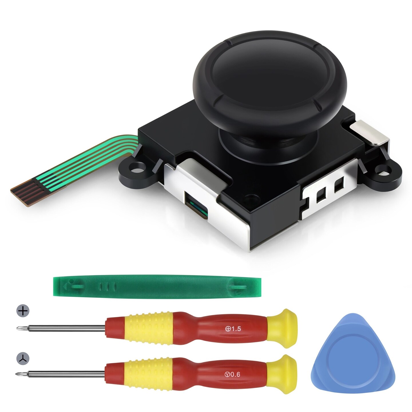 Repair Kit for Nintendo Switch Joy Con Joystick, Replacement Left/ Right Analog with Tri-Wing, Screwdrivers &#x26; Pry Bar