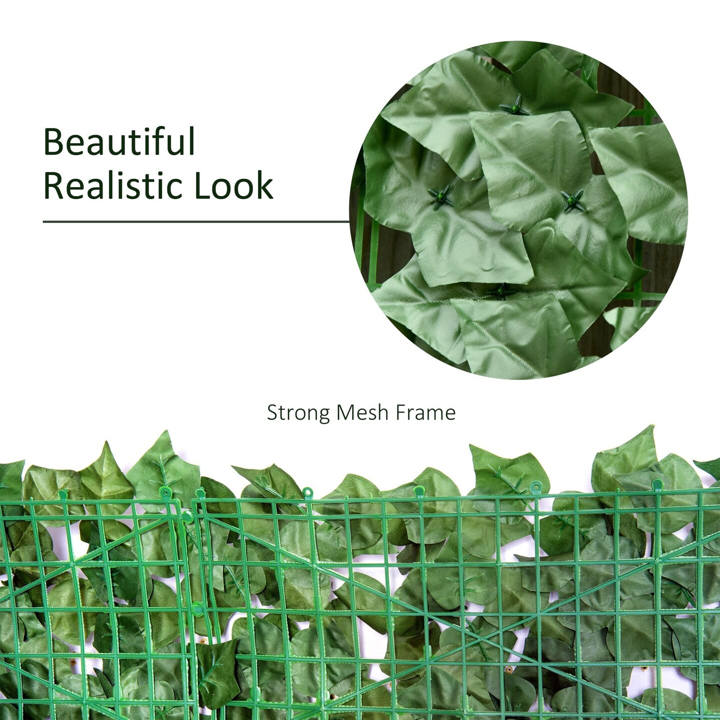 Artificial Leaf Privacy Fence Screen for Garden &#x26; Outdoor Camouflage
