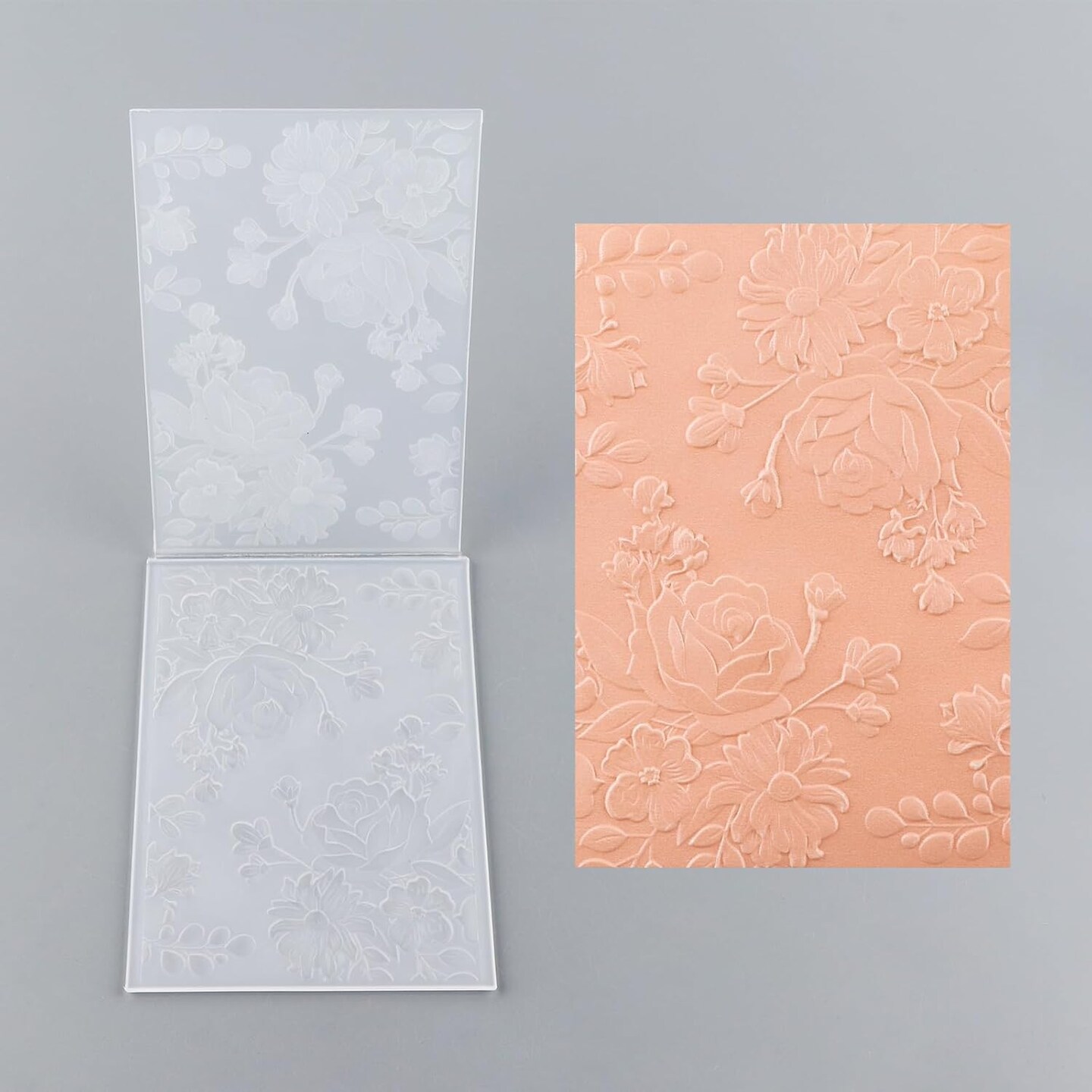 3D Flowers Embossing Folders for Card Making,Embossing Template Paper Card Embossing Stencil for DIY Scrapbooking Photo Album Card Paper Craft Decoration