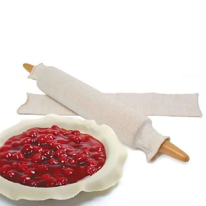 Norpro Reusable Cotton Rolling Pin Covers - Set of 2 - Fits Most Standard-Size Rolling Pins
