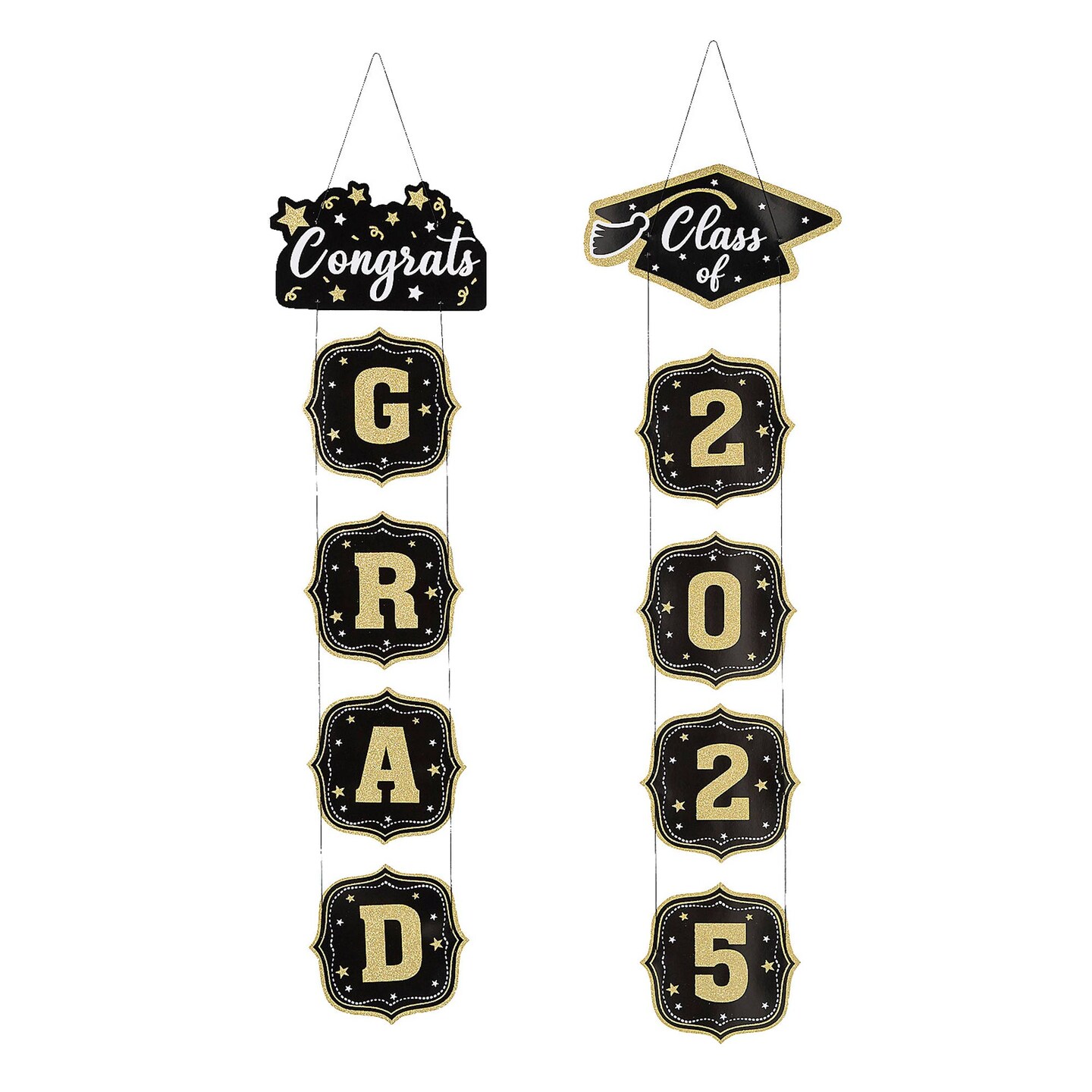 Class of 2025 Graduation Cardstock Door Signs Set of 2