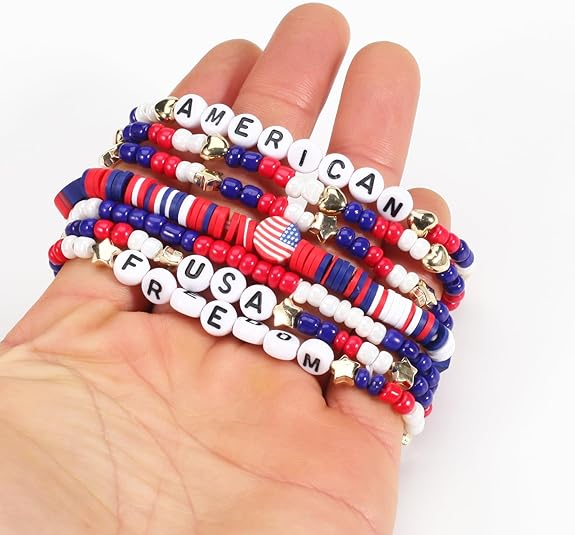 Halloween Bracelets Stackable Heishi Beaded Stretch Bracelets