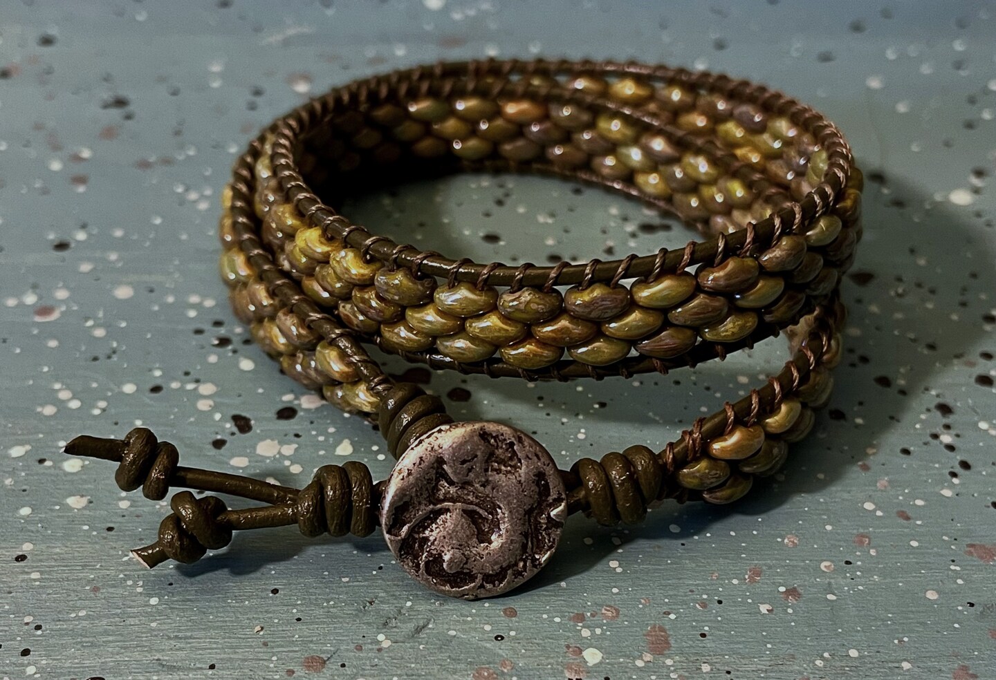 Lattice Double Wrap Bracelet Mik34 | MakerPlace by Michaels