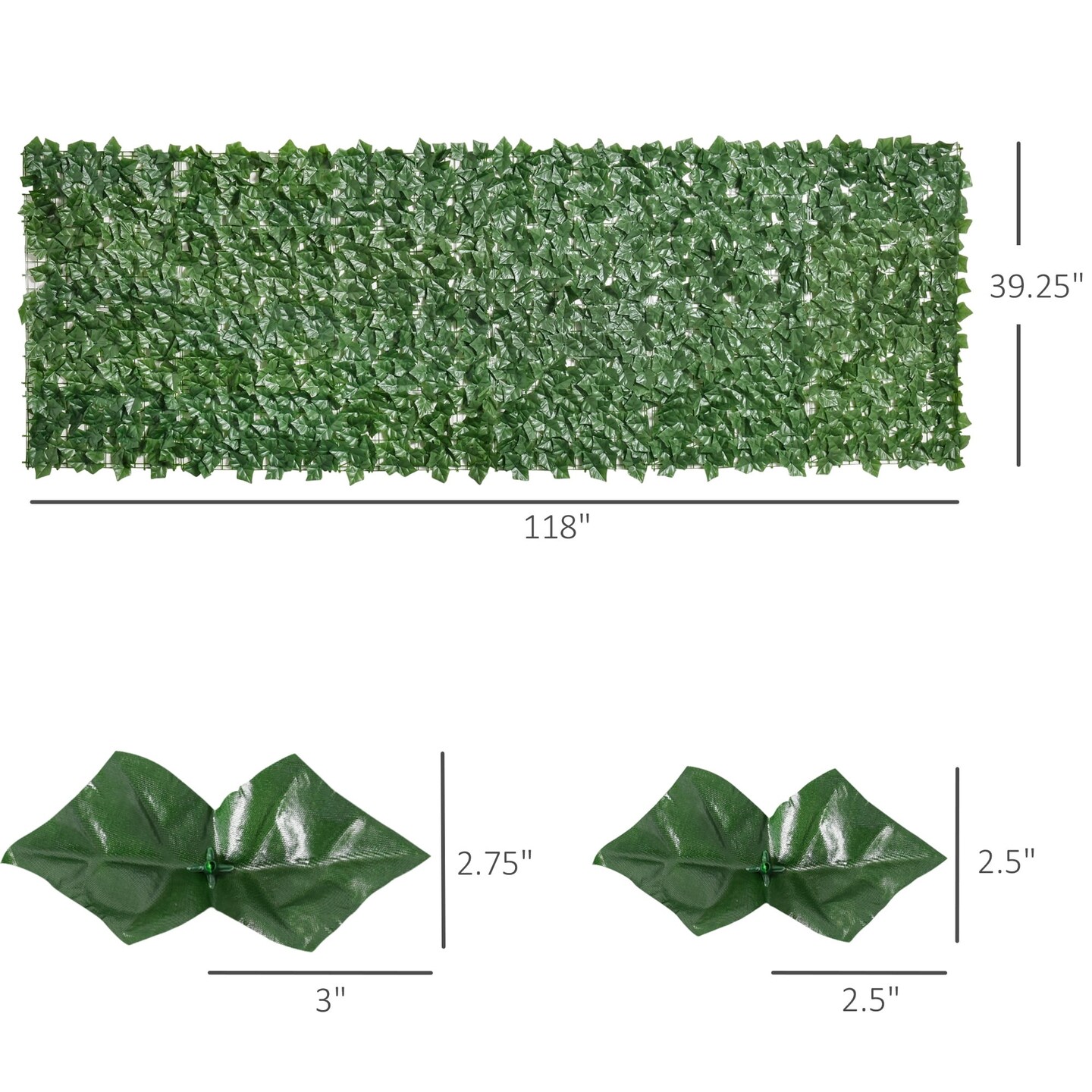 Artificial Leaf Privacy Fence Screen for Garden &#x26; Outdoor Camouflage