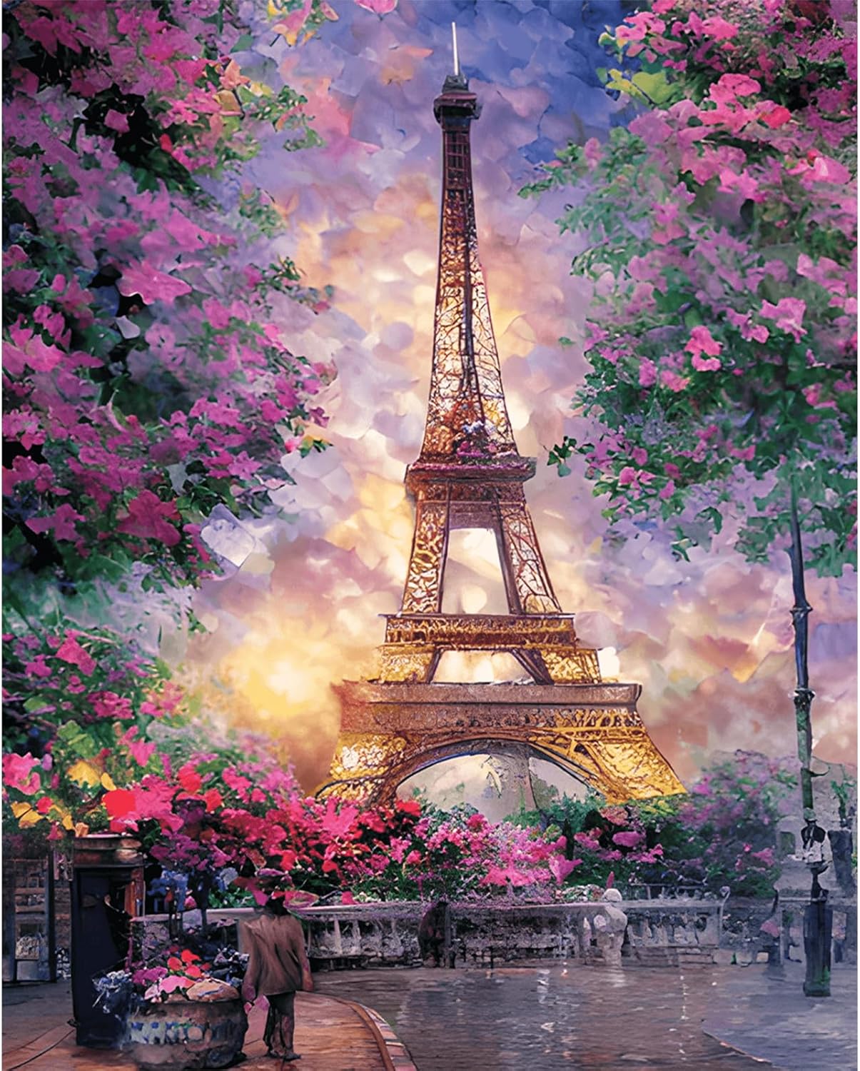 Paint by Numbers Kit for Adults, Paint by Number Kits on Canvas with Brushes Acrylic Pigment, DIY Oil Painting for Home Wall Decor