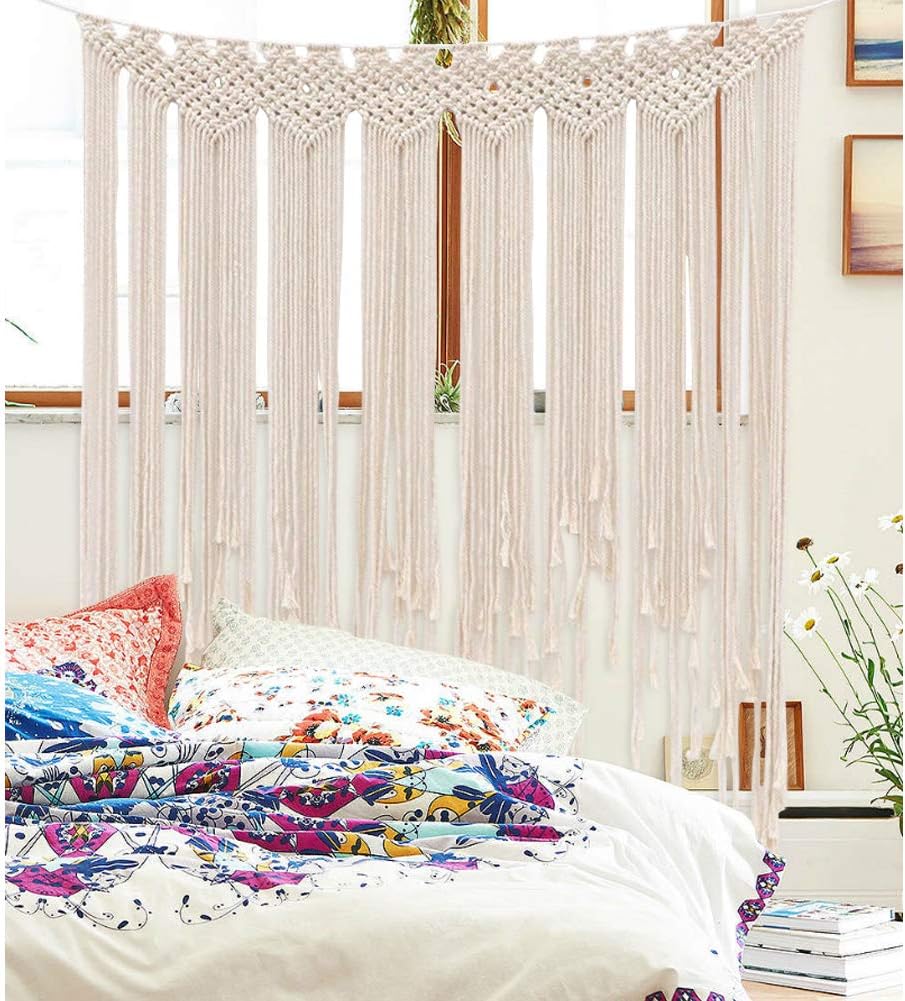 Macrame Wall Hanging Large Cotton Handmade Woven Wall Hanging for Boho Wedding Living Room Bedroom Wall Decoration