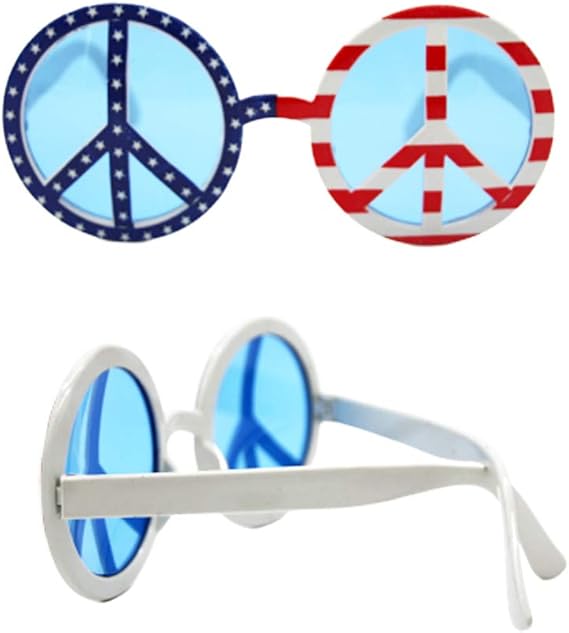 6-Pack American Flag Sunglasses, USA Patriotic Party Glasses for 4th of July, Independence Day, Holiday Parties, and Photo Booth Props