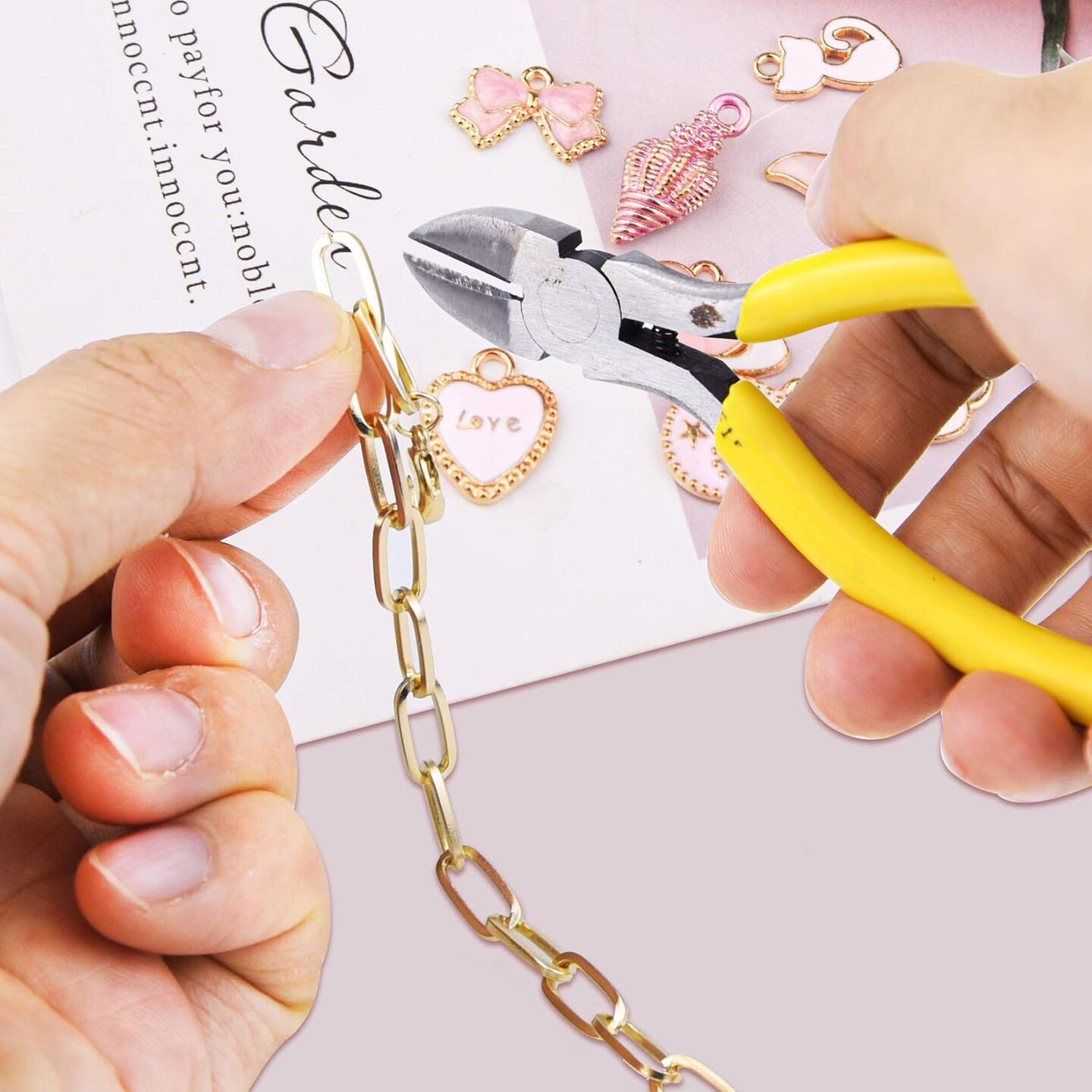 20pcs Chain Bracelets Kit Alloy Link with Lobster Clasps for Christmas DIY Women Jewelry Findings Bracelet Making (Gold & Silver)