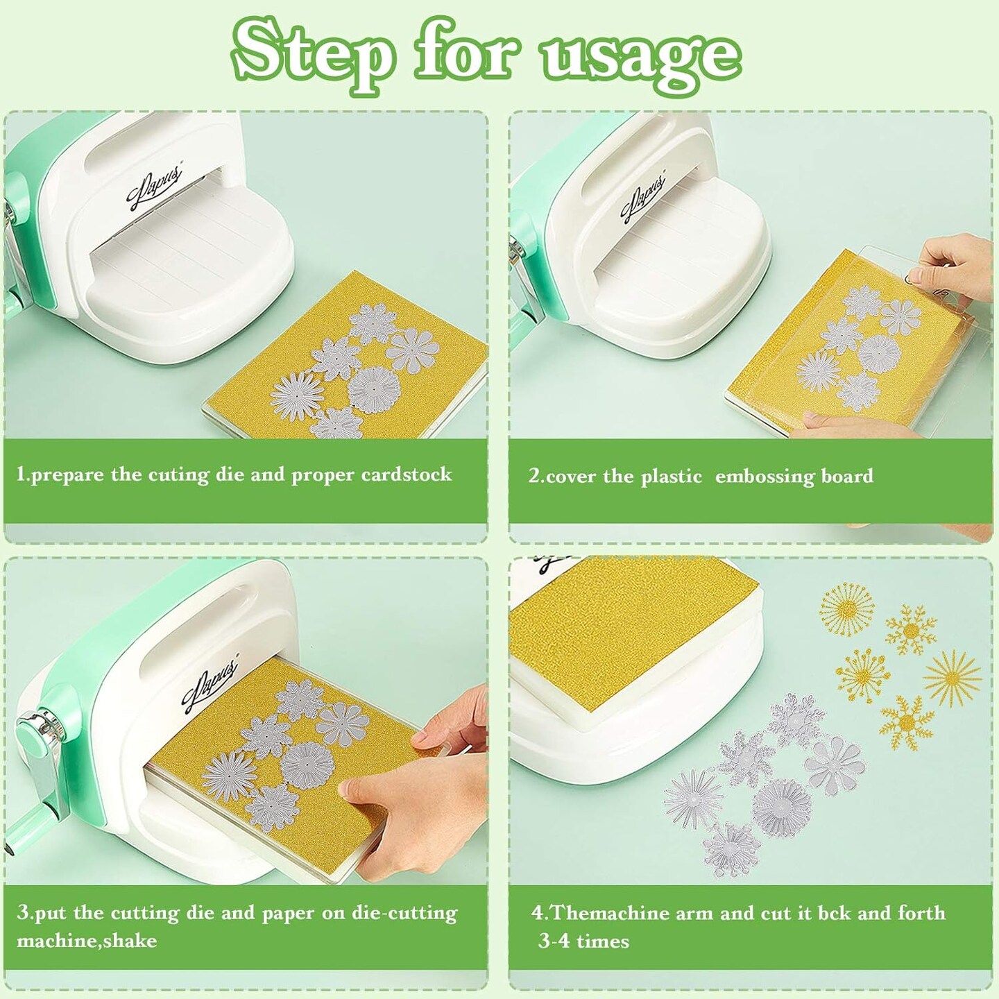 2 Sets Flower Metal Cutting Dies Flower Leaves Embossing Stencil 14 Styles 3D Die Cuts Stencil