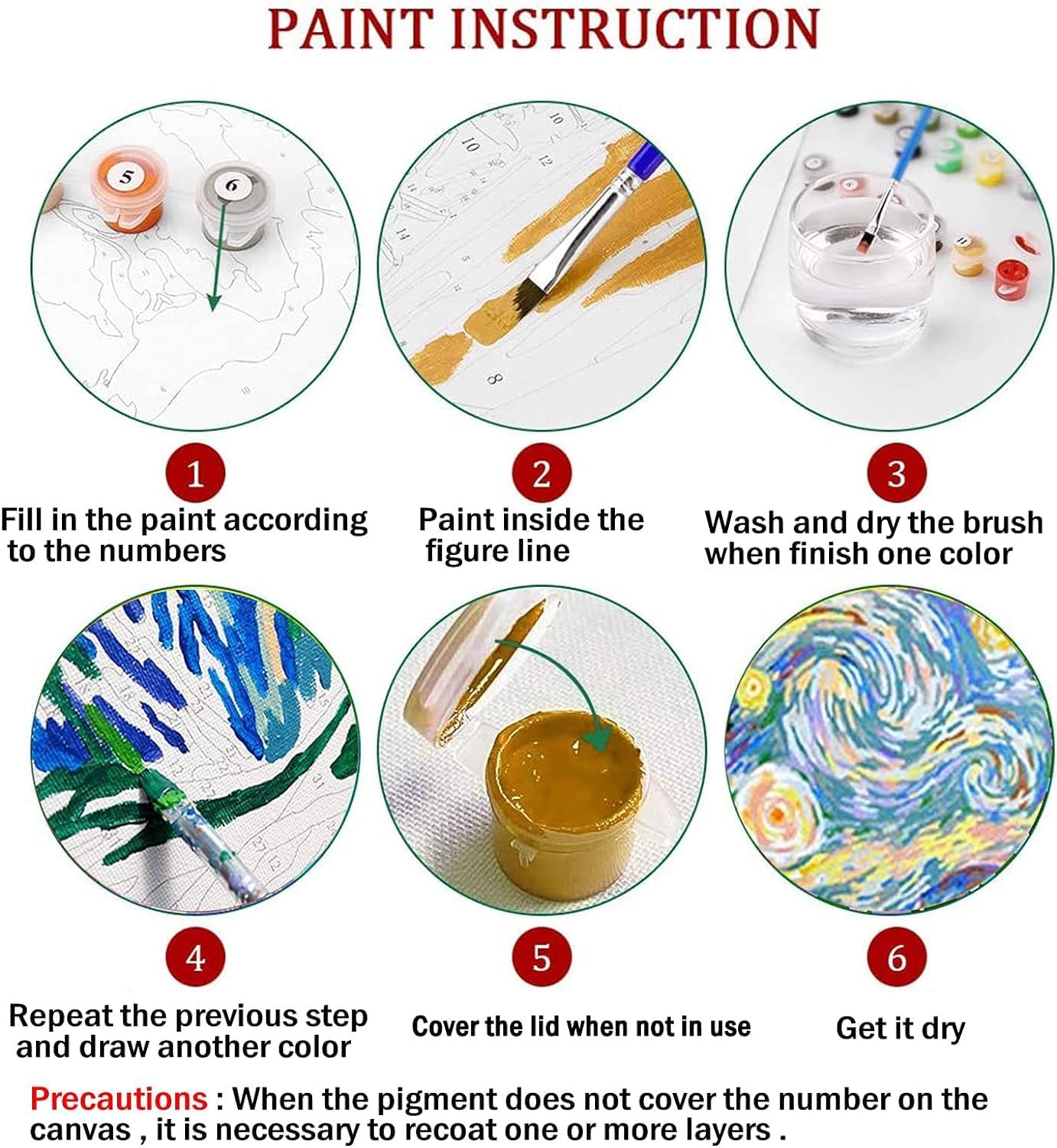 Paint by Numbers for Kids & Adults & Beginner Painting Gift Kits - L 16"×W 20" Colorful Tiger