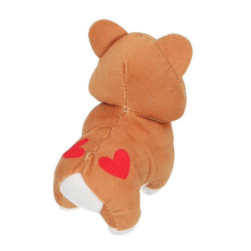 5&#x22; x 4 1/2&#x22; Mini Valentine&#x2019;s Day Stuffed Corgi Toys 12 Pc