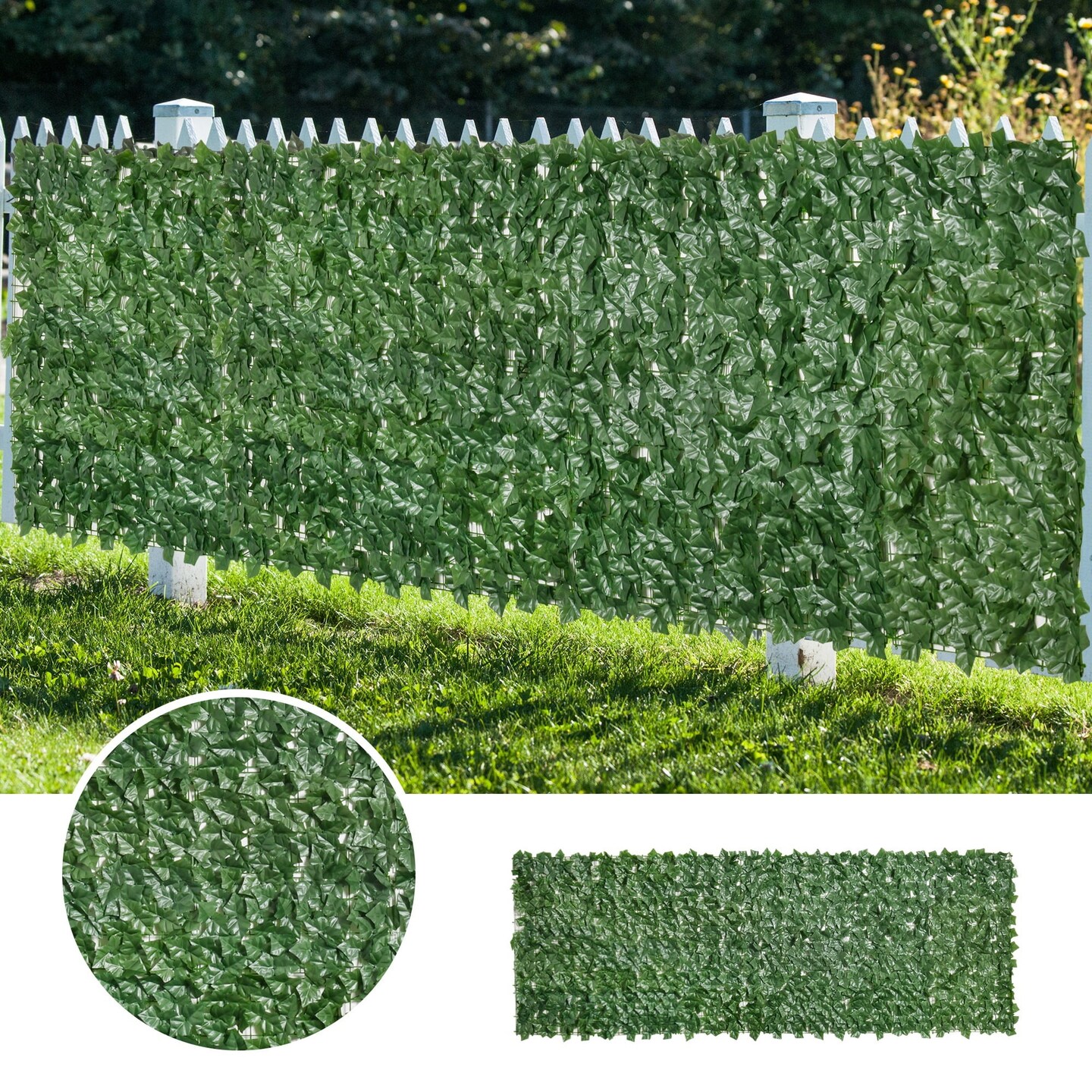 Artificial Leaf Privacy Fence Screen for Garden &#x26; Outdoor Camouflage