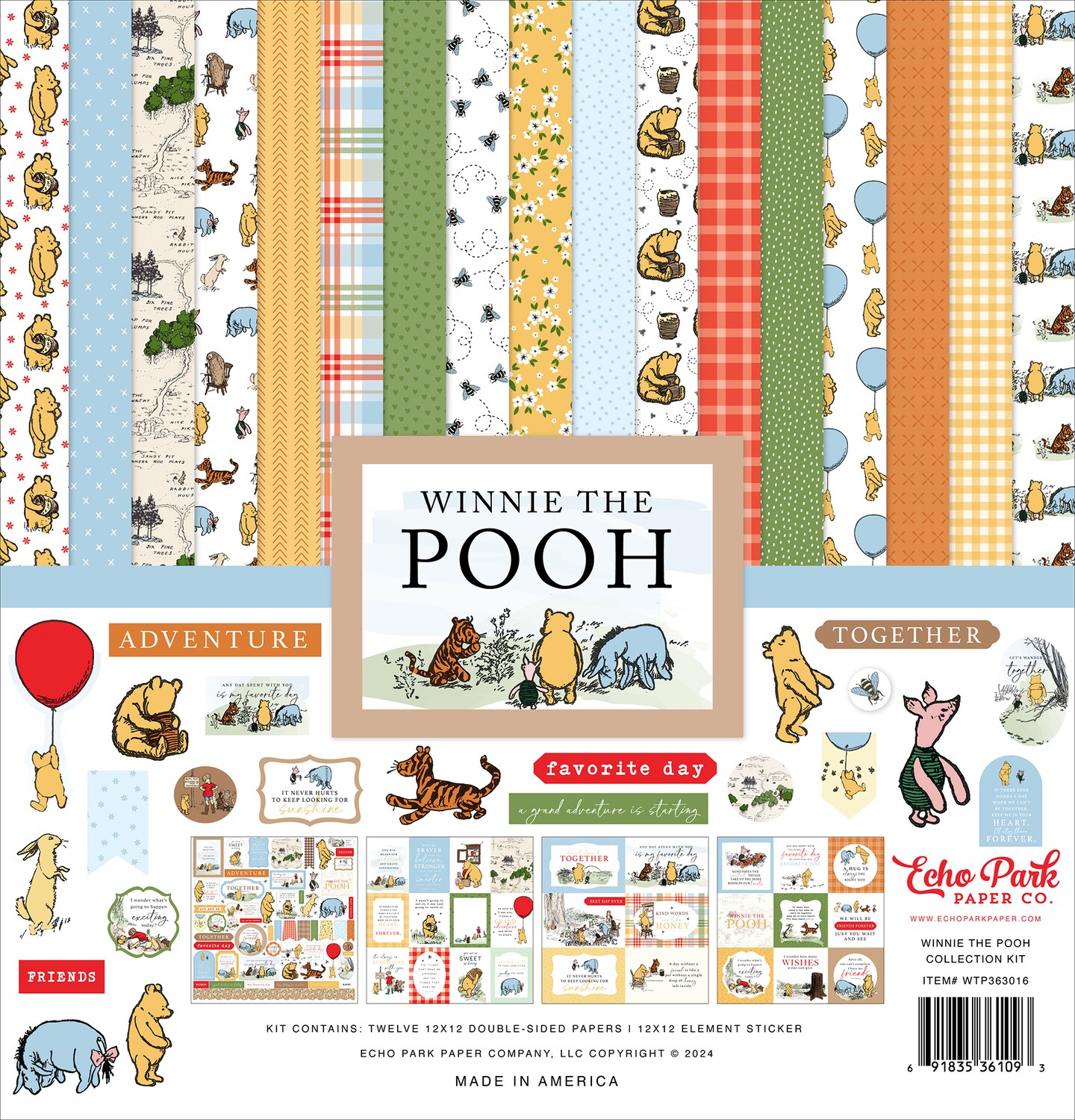 Winnie The Pooh 12x12 Collection Kit