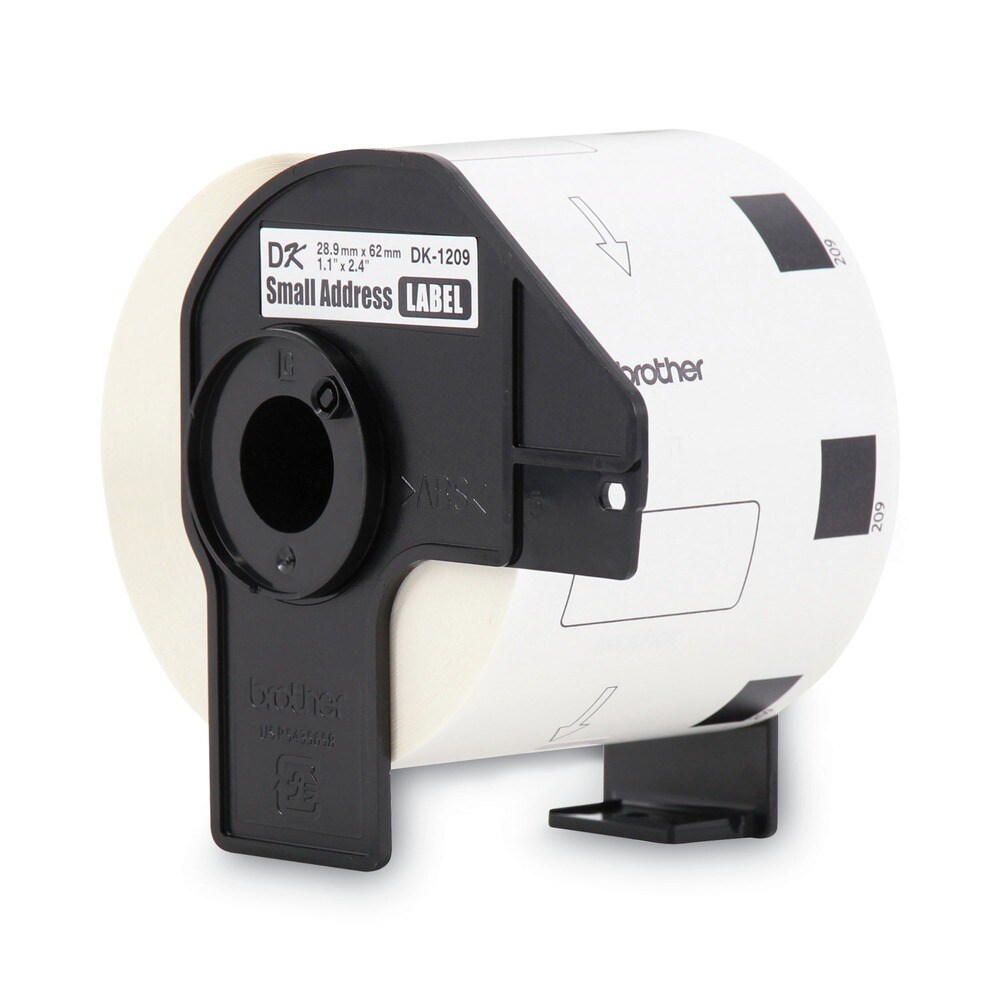 Brother 1.1 in. x 2.4 in. Die-Cut Address Labels - White (1-Roll)