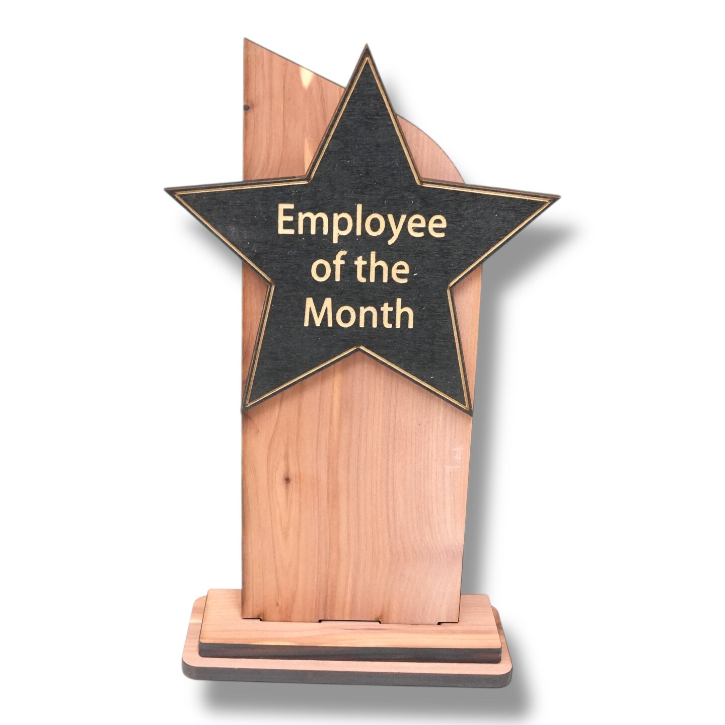 Trophy Award CEDAR - CUSTOM - Employee of the Month - 9x5 Inches
