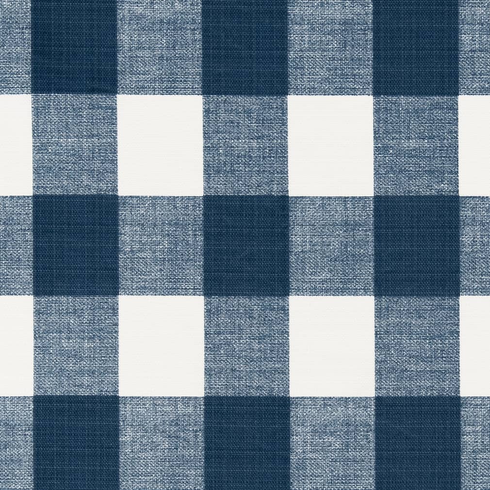 Indigo - Blue Check &#x26; Houndstooth,Plaid Upholstery Fabric 54 Inches&#x22;
