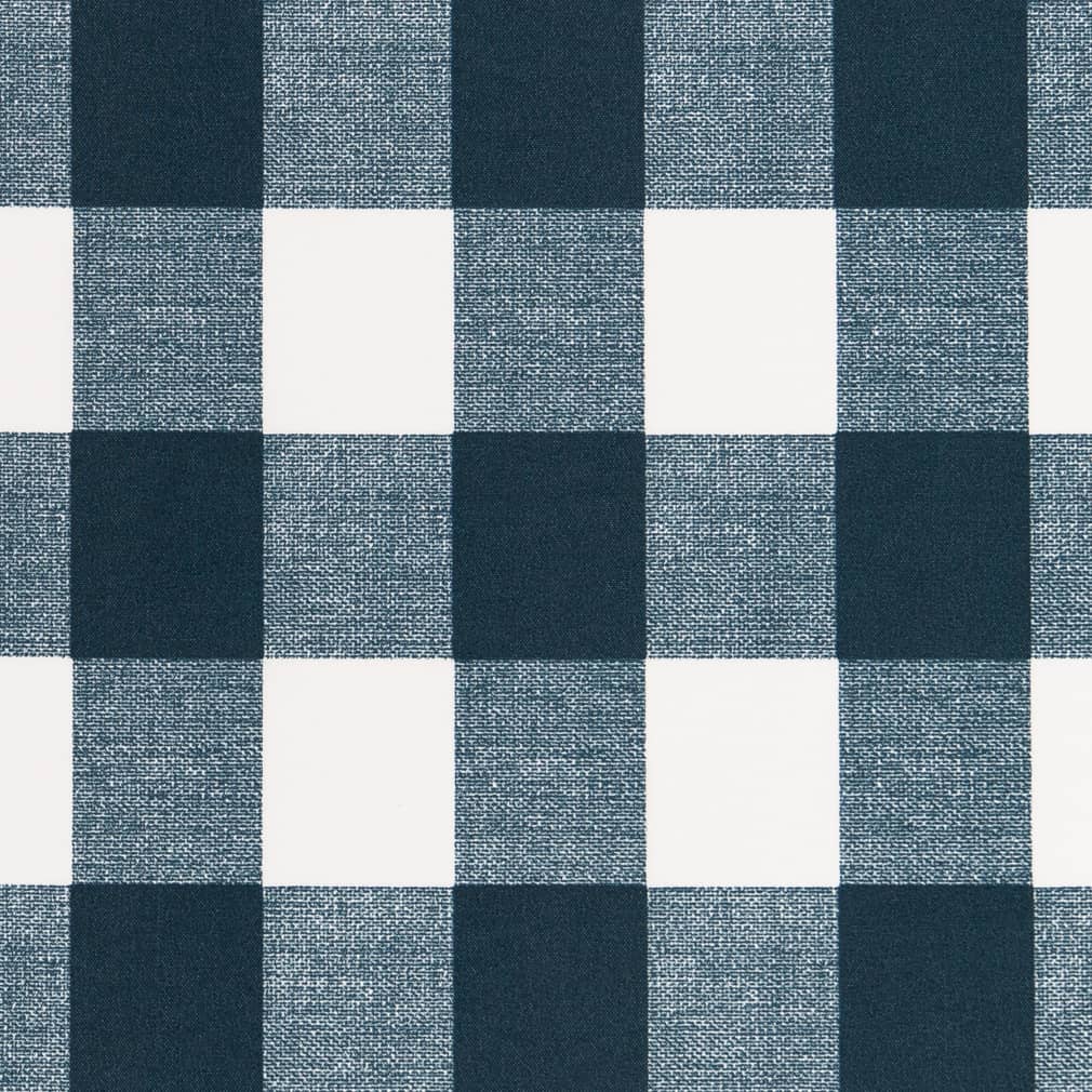 Ink - Blue Check & Houndstooth,Plaid Upholstery Fabric 54 Inches"