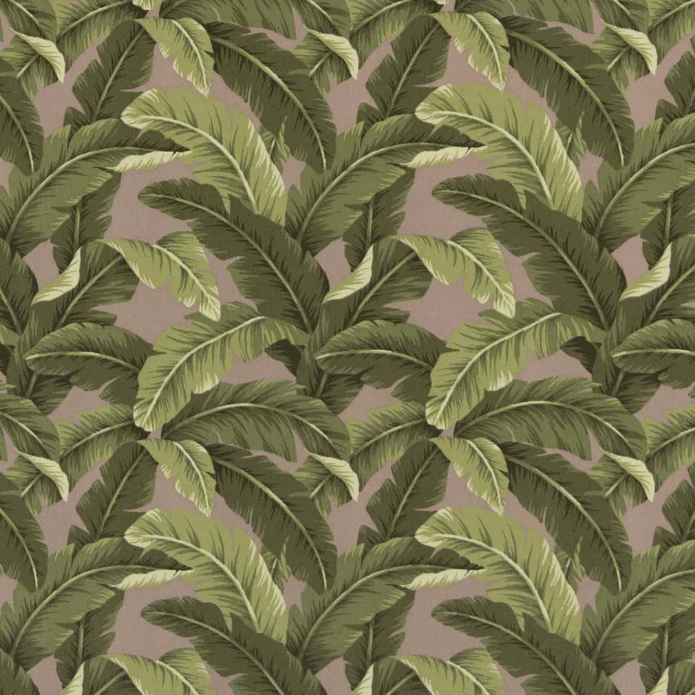 Fawn - Green,Grey & Silver Leaves,Tropical & Botanical Upholstery Fabric 54 Inches"