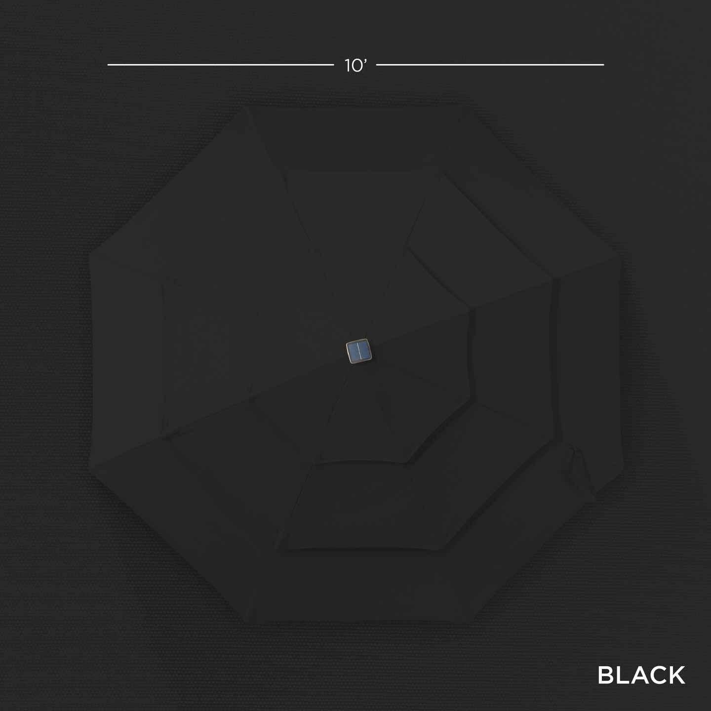 Best Choice Products 10ft 3-Tier Solar Patio Umbrella w/ 24 LED Lights, Tilt Adjustment, Easy Crank