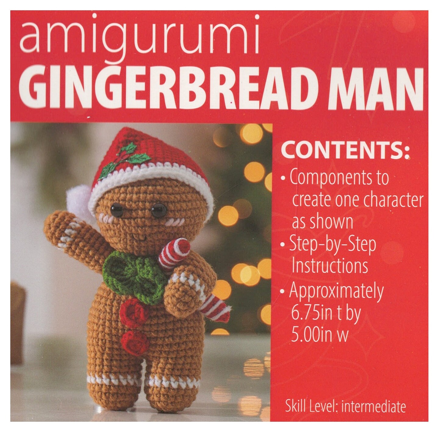 Amigurumi Crochet Kit - Gingerbread Man