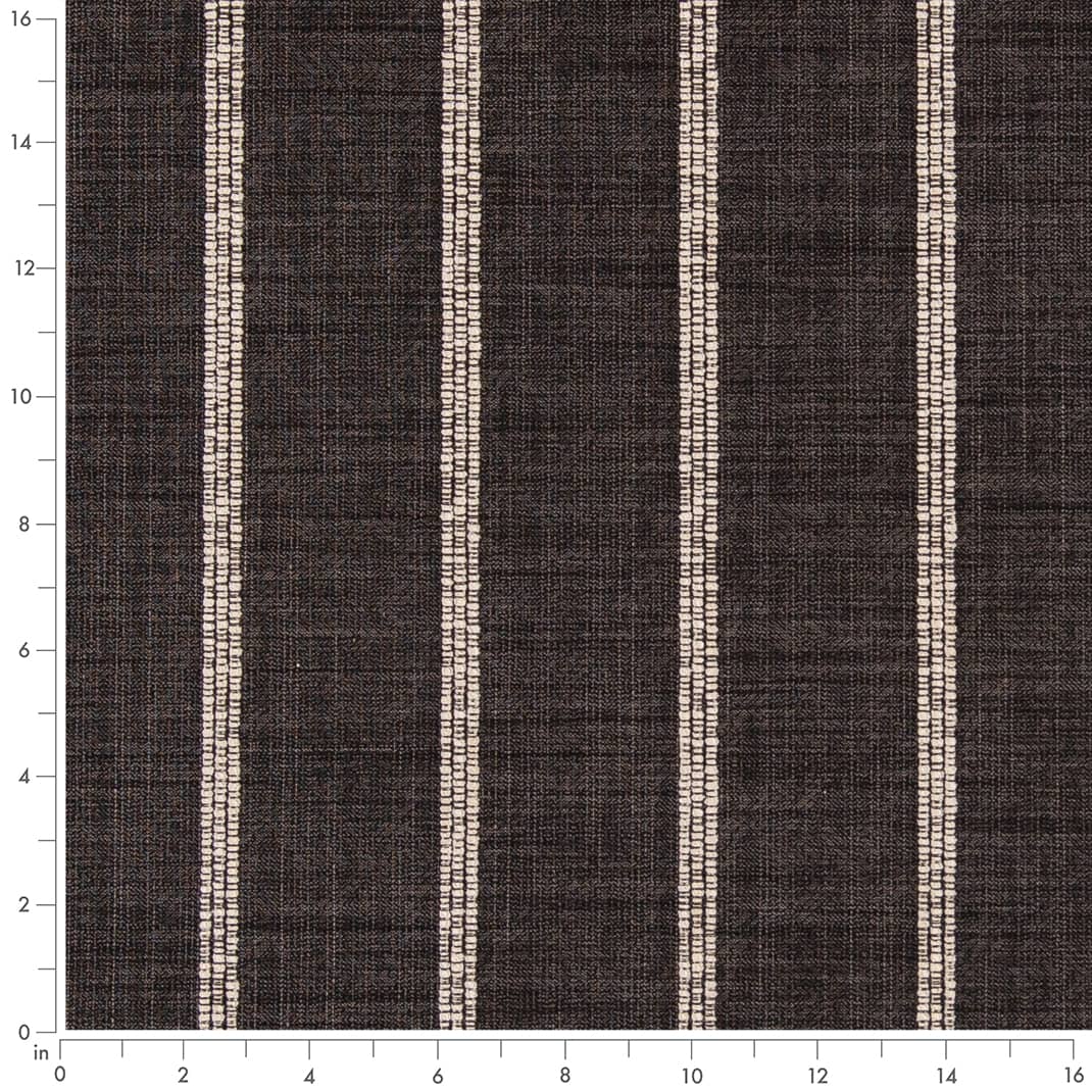 Shadow - Black Stripe Upholstery Fabric 54 Inches&#x22;