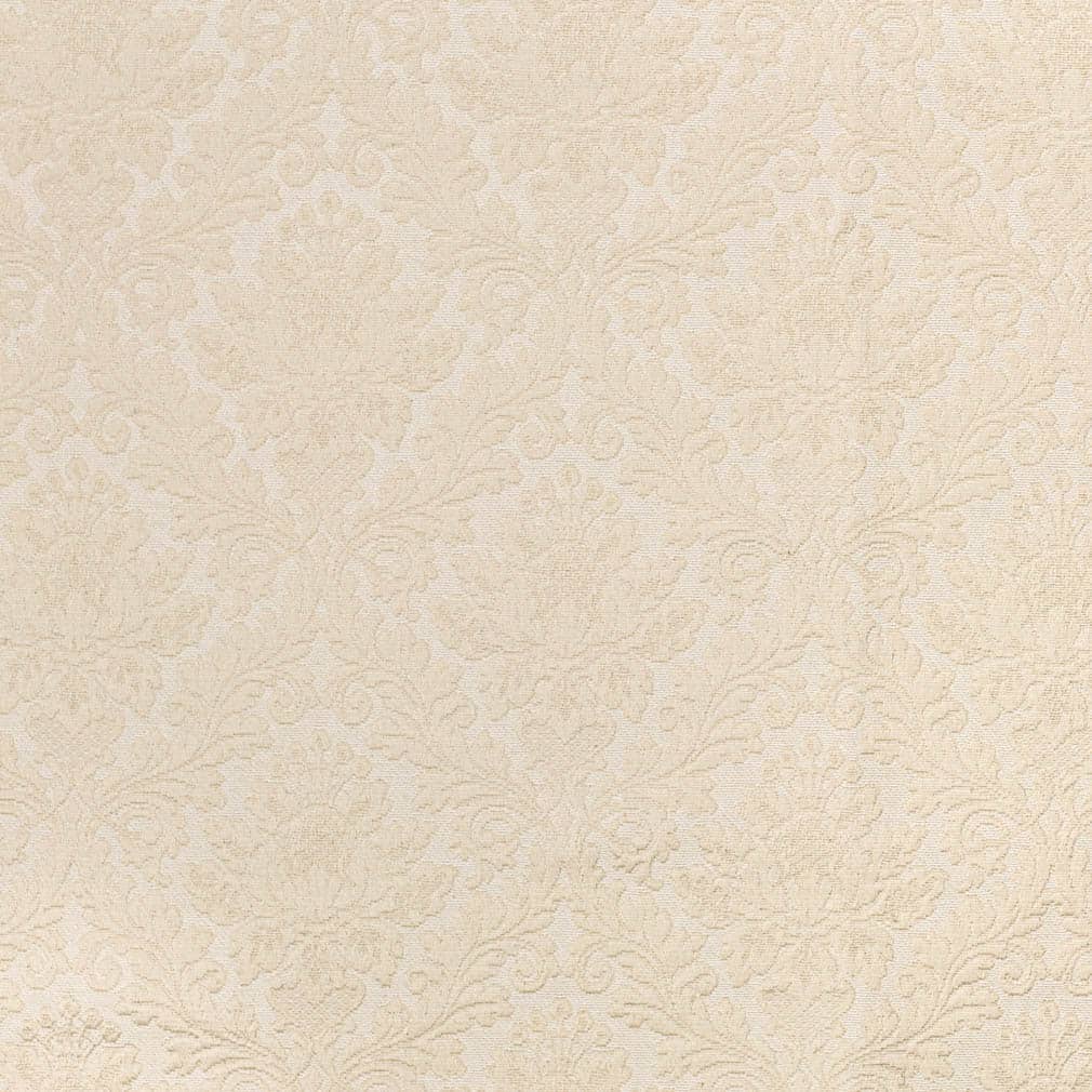 Pearl Damask - White & Ivory Damask Upholstery Fabric 54 Inches"