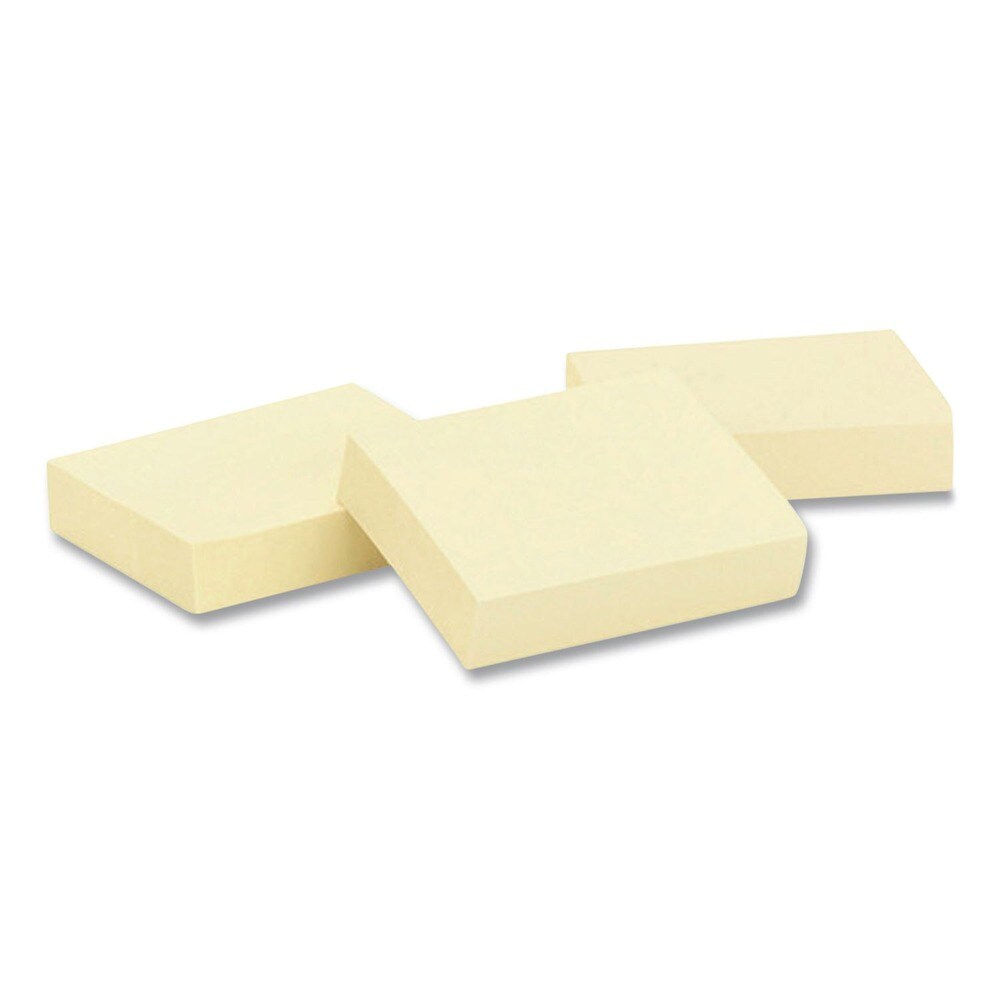 Highland 1.38 in. x 1.88 in. Self-Stick Notes - Yellow (12 Pads/Pack)