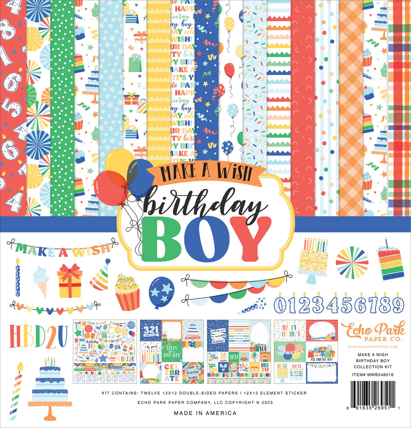 Make A Wish Birthday Boy 12x12 Collection Kit