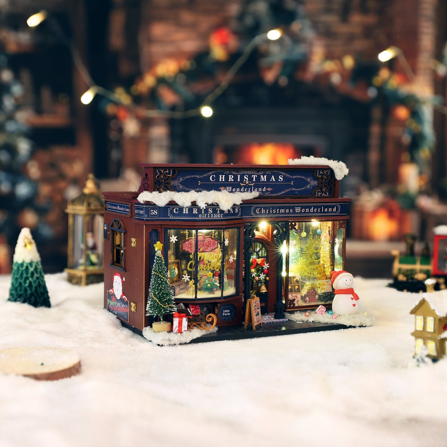 DIY Miniature House Kit - Christmas Wonderland