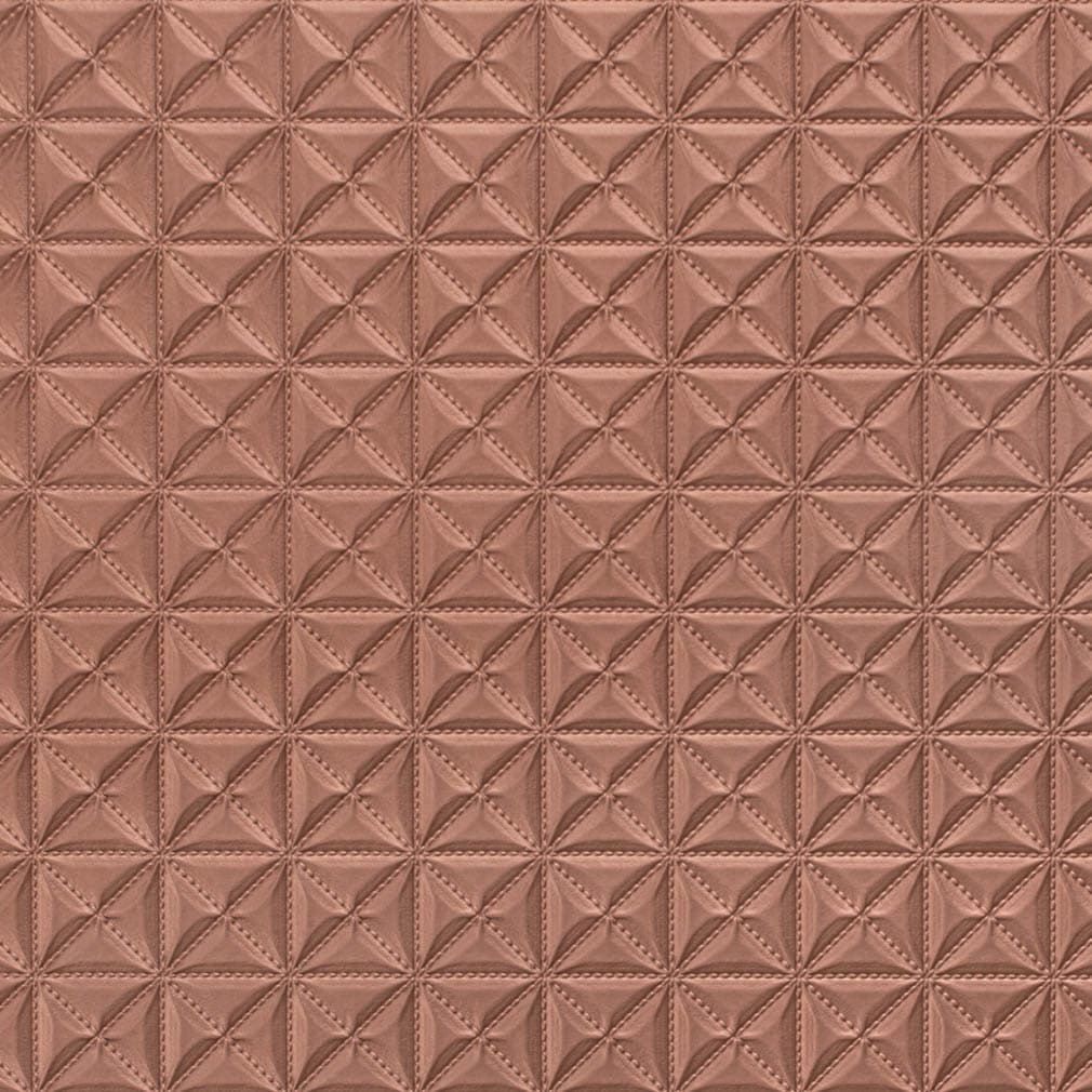 Suede - Orange Rust Abstract Geometric,diamonds,small Scale Upholstery Fabric 54 Inches"