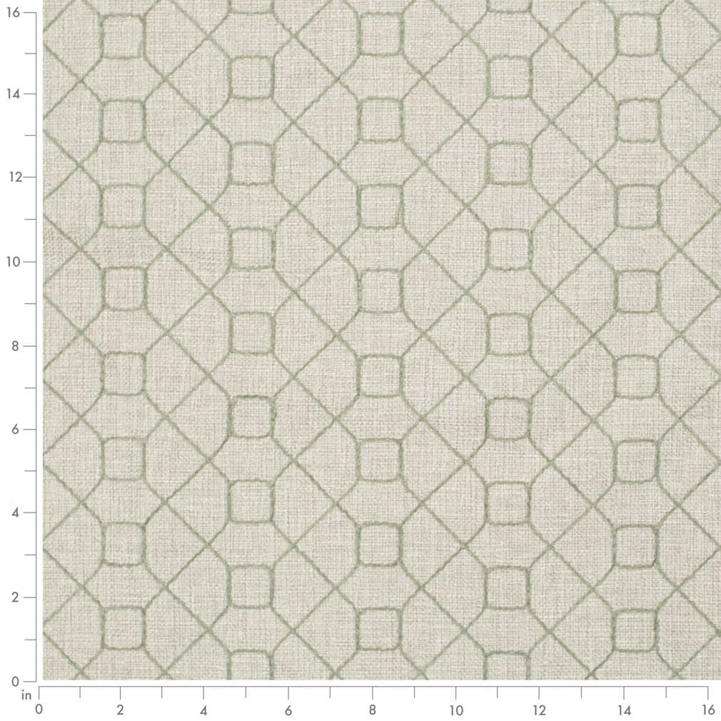 Upholstery Fabric - Green Abstract & Geometric Upholstery Fabric 54 Inches"