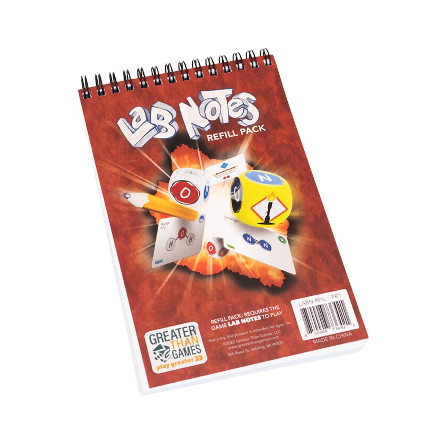 Game Notes Greater Than Games: Lab Notes Refill Pack – 100 Extra Sheets for Roll ...
