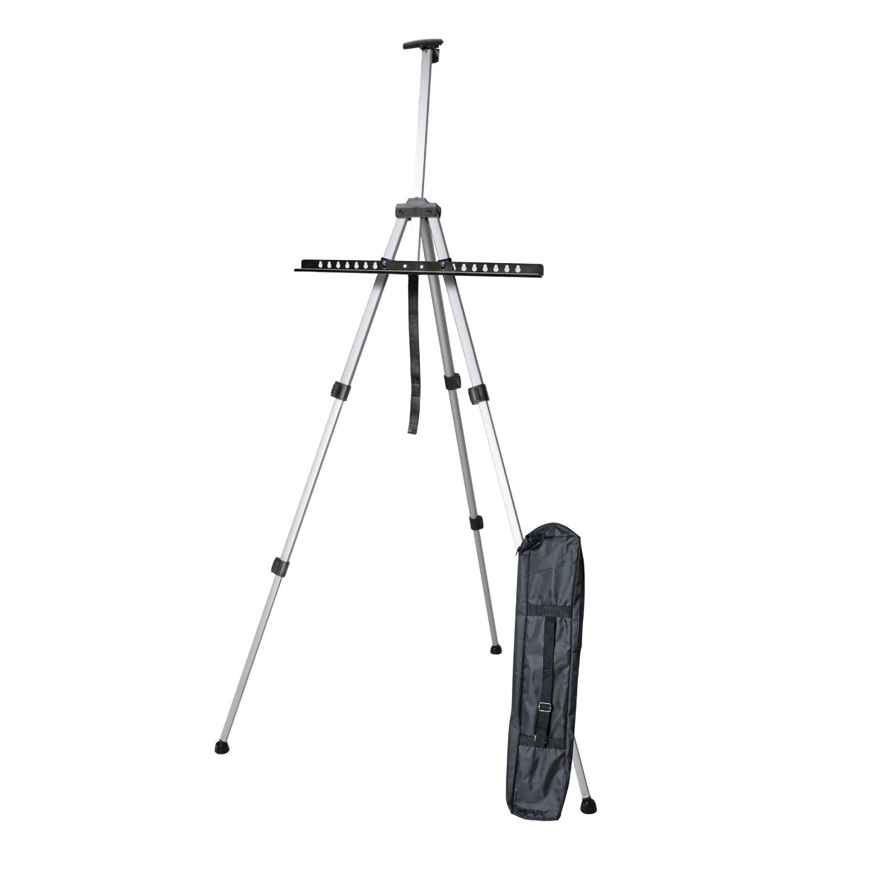 KINGART&#xAE; Aluminum Tripod Artist Field &#x26; Display Easel, 66&#x22; Stand