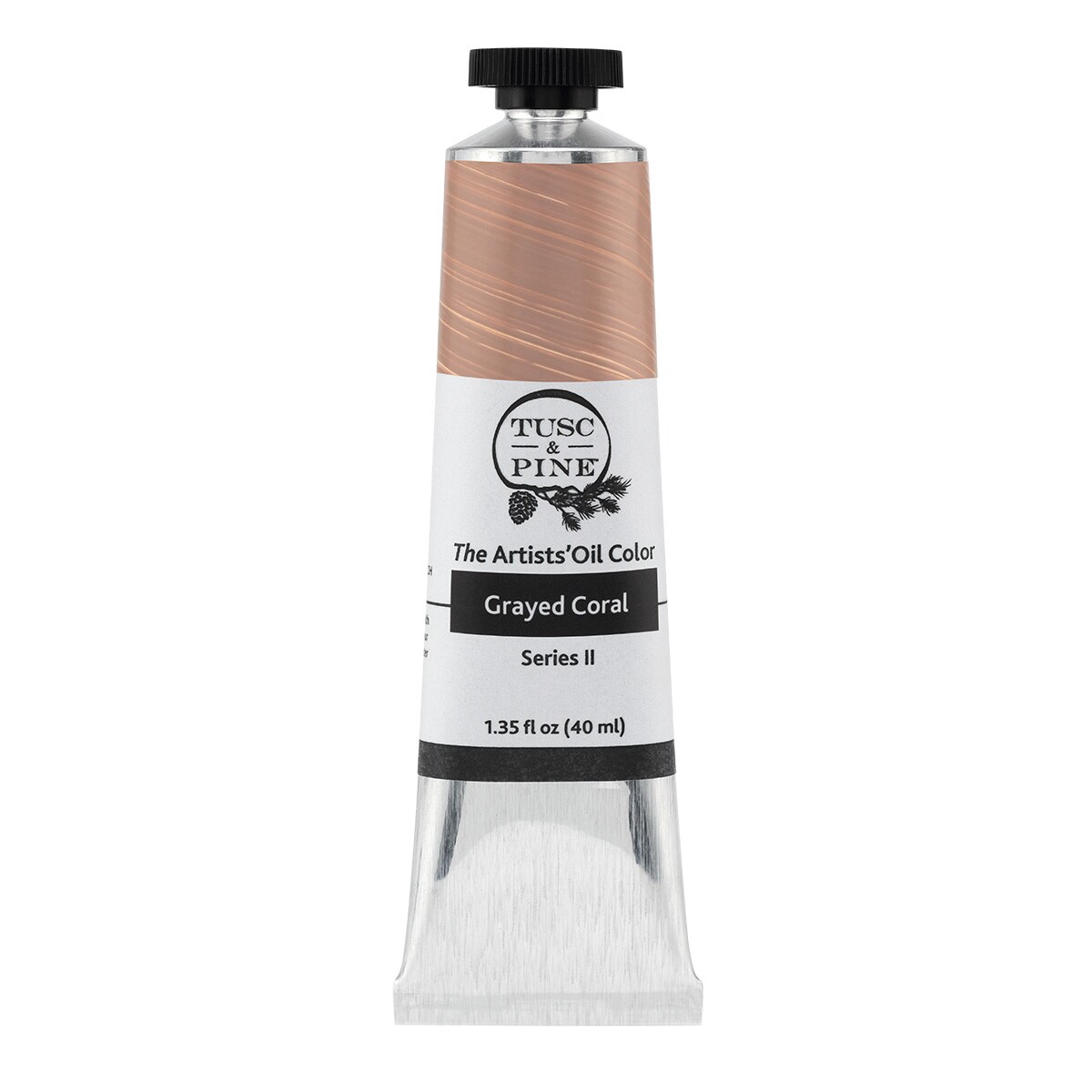 Tusc & Pine Artist Oil Paint - Grayed Coral, 40 ml, Non-Yellowing, Rich ...