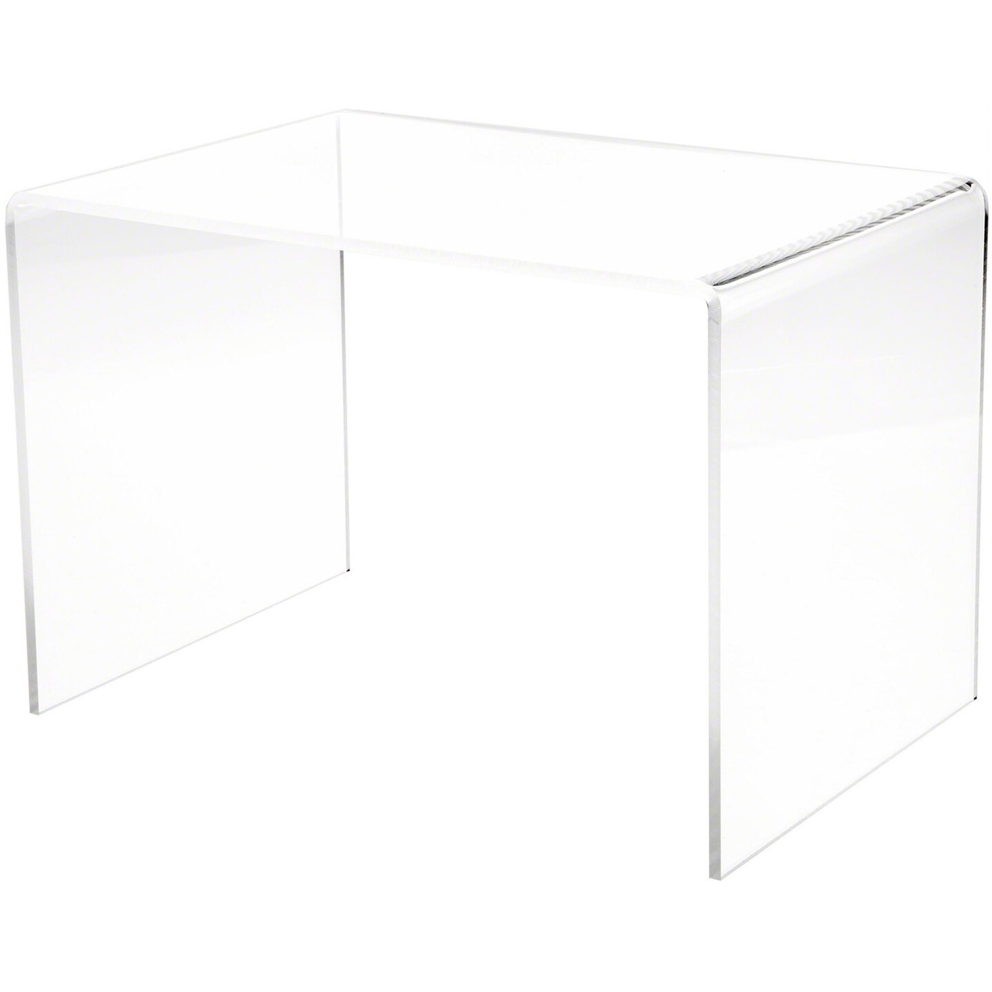 Plymor Clear Acrylic Rectangular Display Riser, 9&#x22; H x 13.5&#x22; W x 9&#x22; D (1/4&#x22; thick)