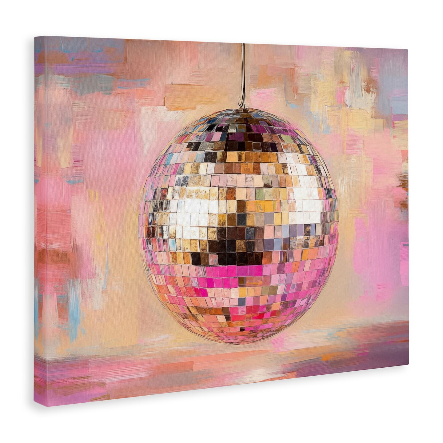 Stupell Industries Mirrored Disco Ball Canvas Design by Nini Art