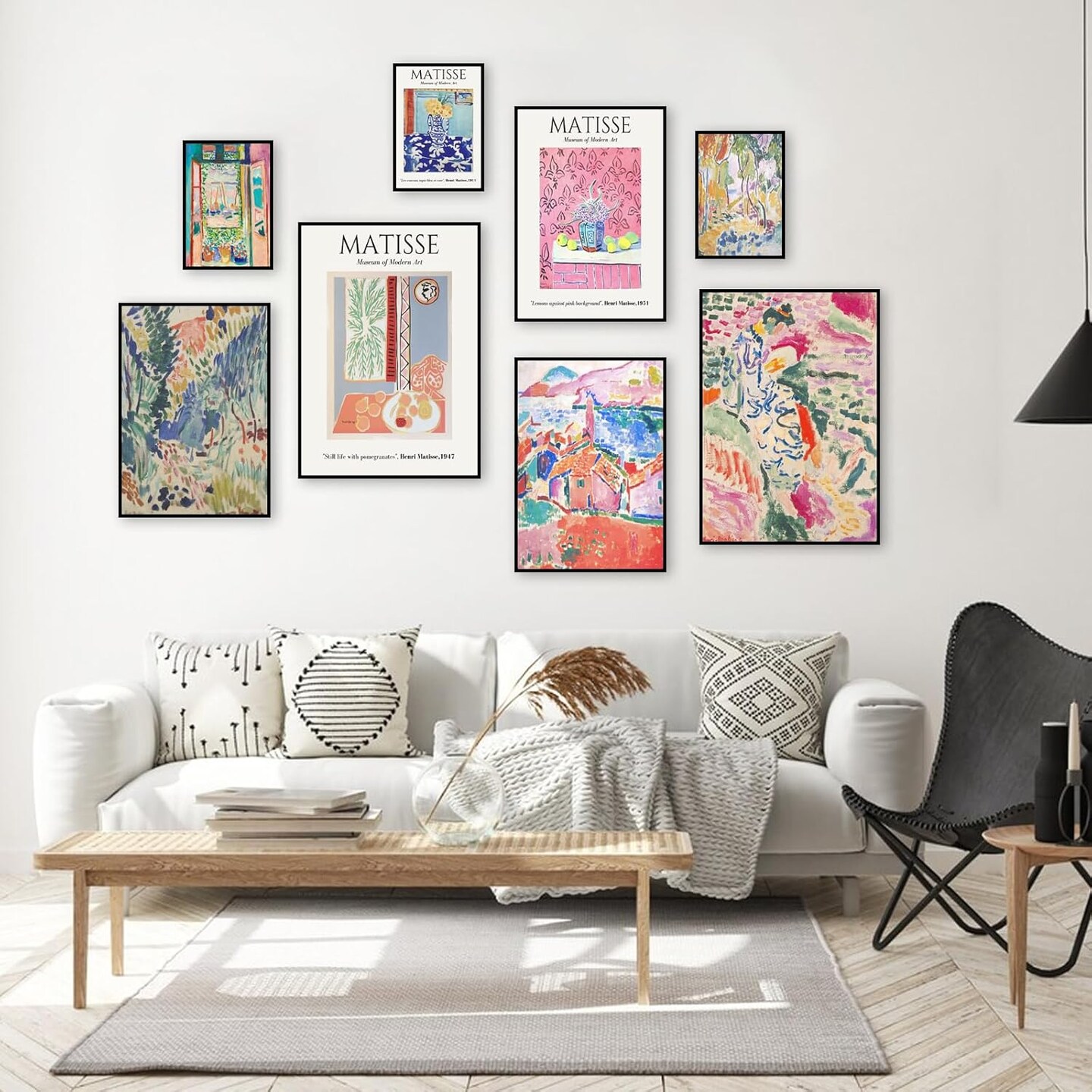 Matisse Wall Art Prints, Matisse Eclectic Wall Decor, Henri Matisse Exhibition Posters for Room Aesthetic, Minimalist Abstract Vintage Gallery Canvas Paintings, Maximalist Eclectic Home Decor