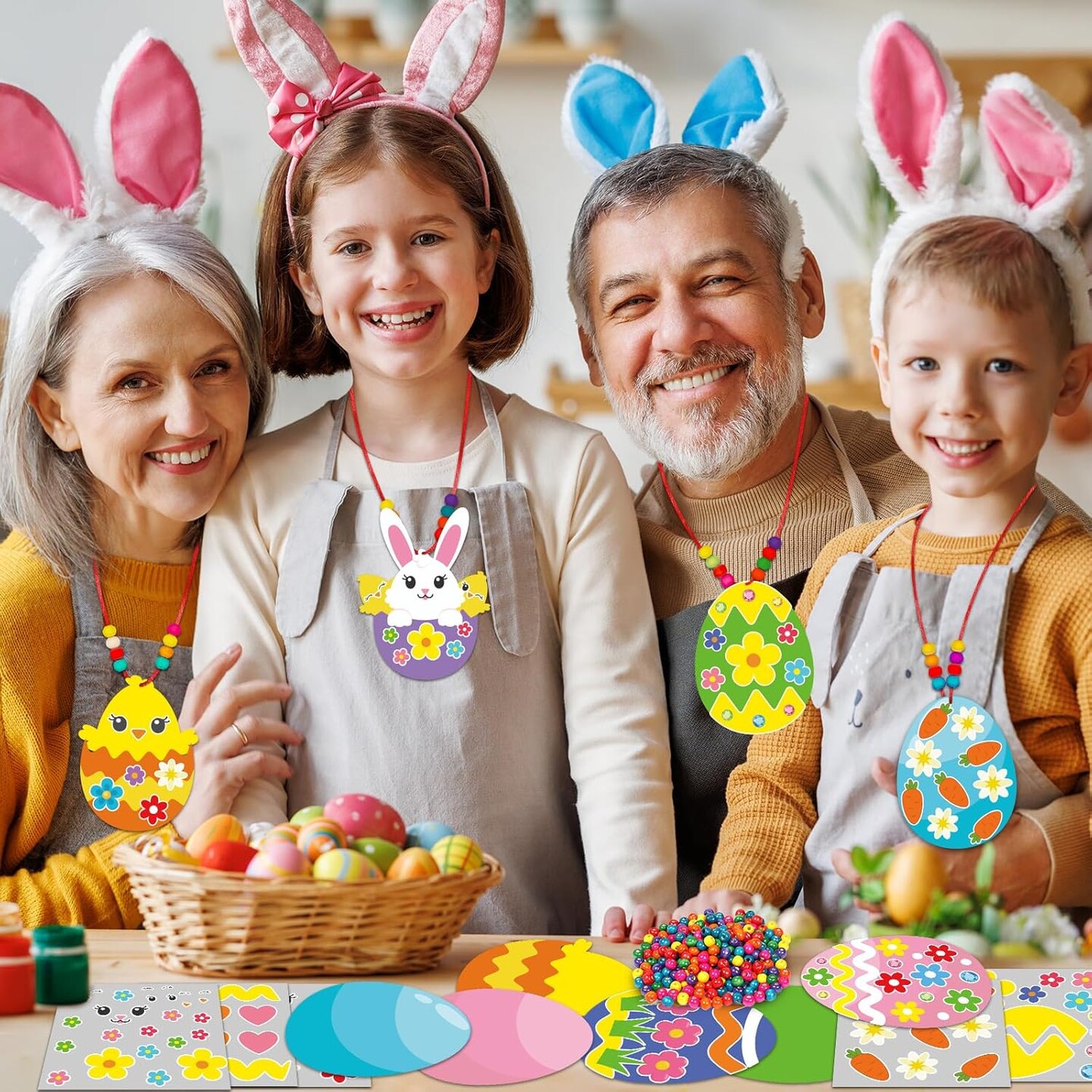 30 Pack Spring Tree Craft Kit DIY Flower Butterfly Bee Craft 3D Art Paper Crafts for Kids Toddler Easter Summer Stickers Game Activities