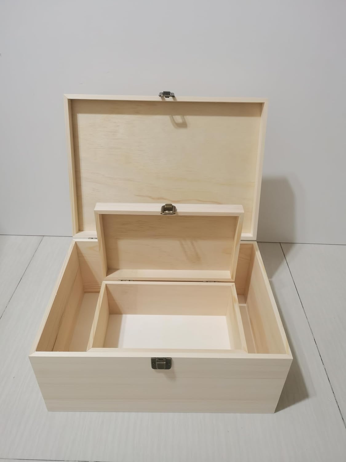 Natural Wooden Boxes for Crafts, Art &#x26; DIY Hobbies, Jewelry &#x26; Gift Boxes for Home Storage