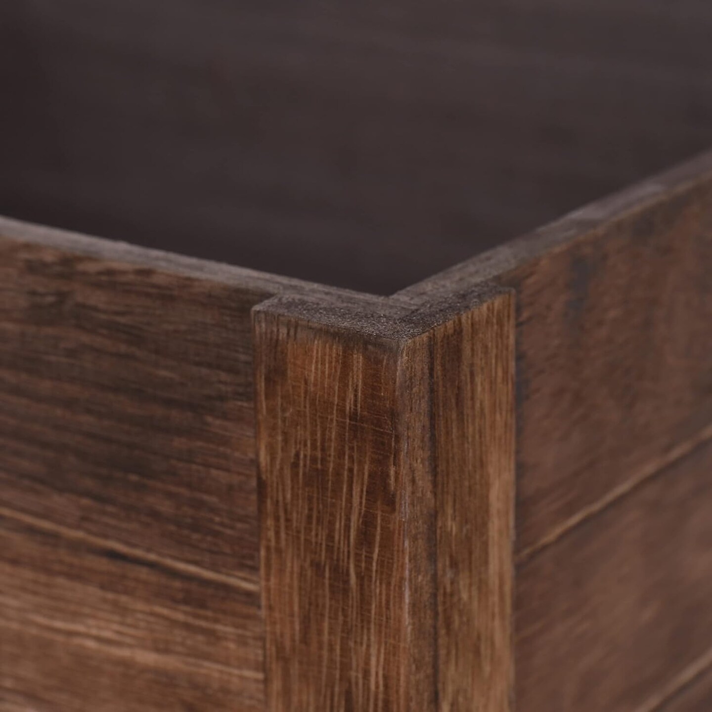 Farmhouse Antique Black Wooden Crate for storage,Rustic Decorative Boxes,Set Of 3 Extra Large Nesting Wooden Storage Crates For display ,Handmade Natural Solid Wood Box (Rustic Black)