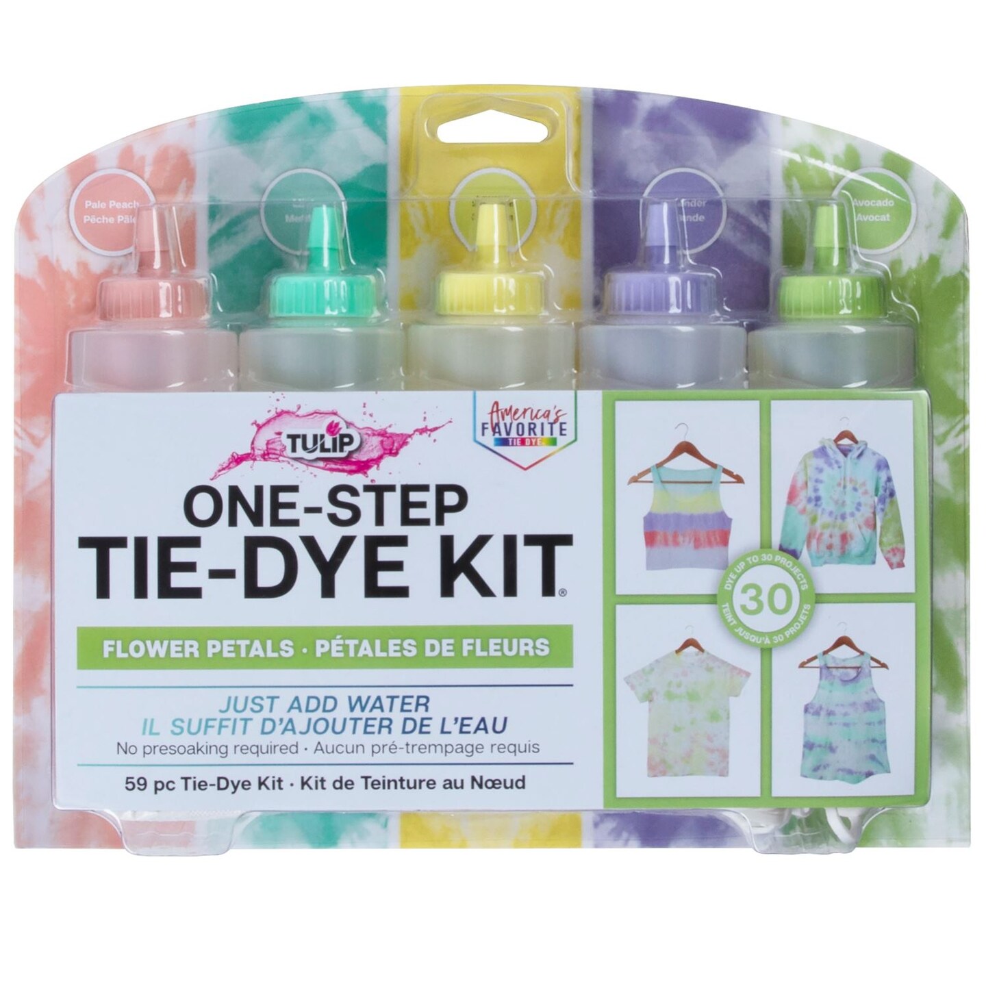 Tulip Flower Petals 5-Color Tie-Dye Kit