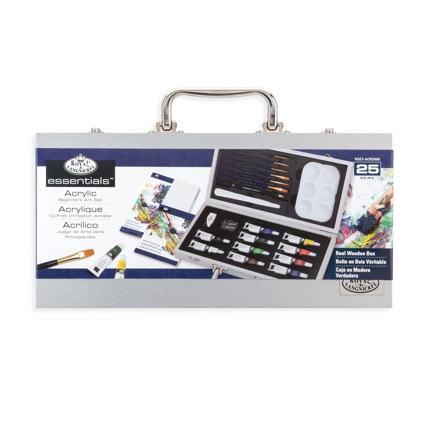RSET-ACR3000 | Essentials™ 25pc Acrylic Painting Travel Art Set