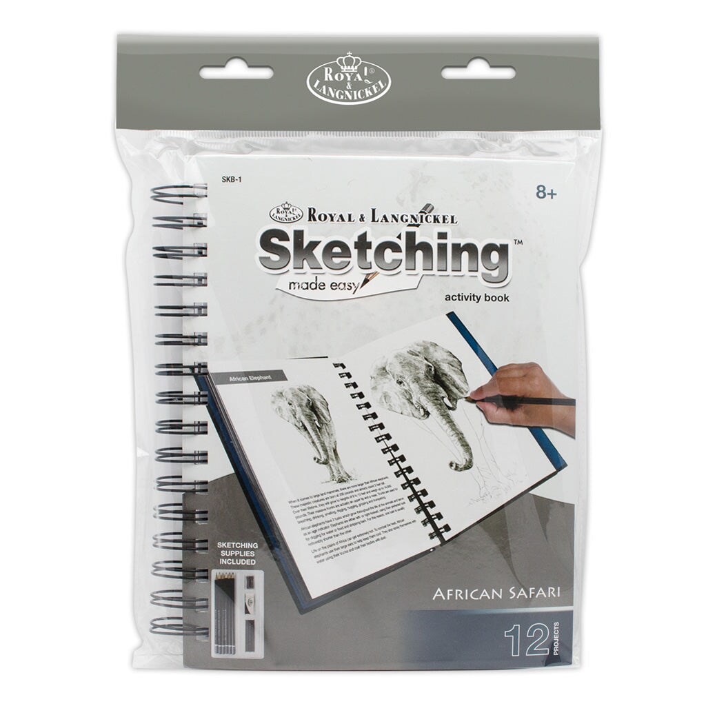 SKB-1 | Sketching Made Easy™ African Safari Art Activity Book