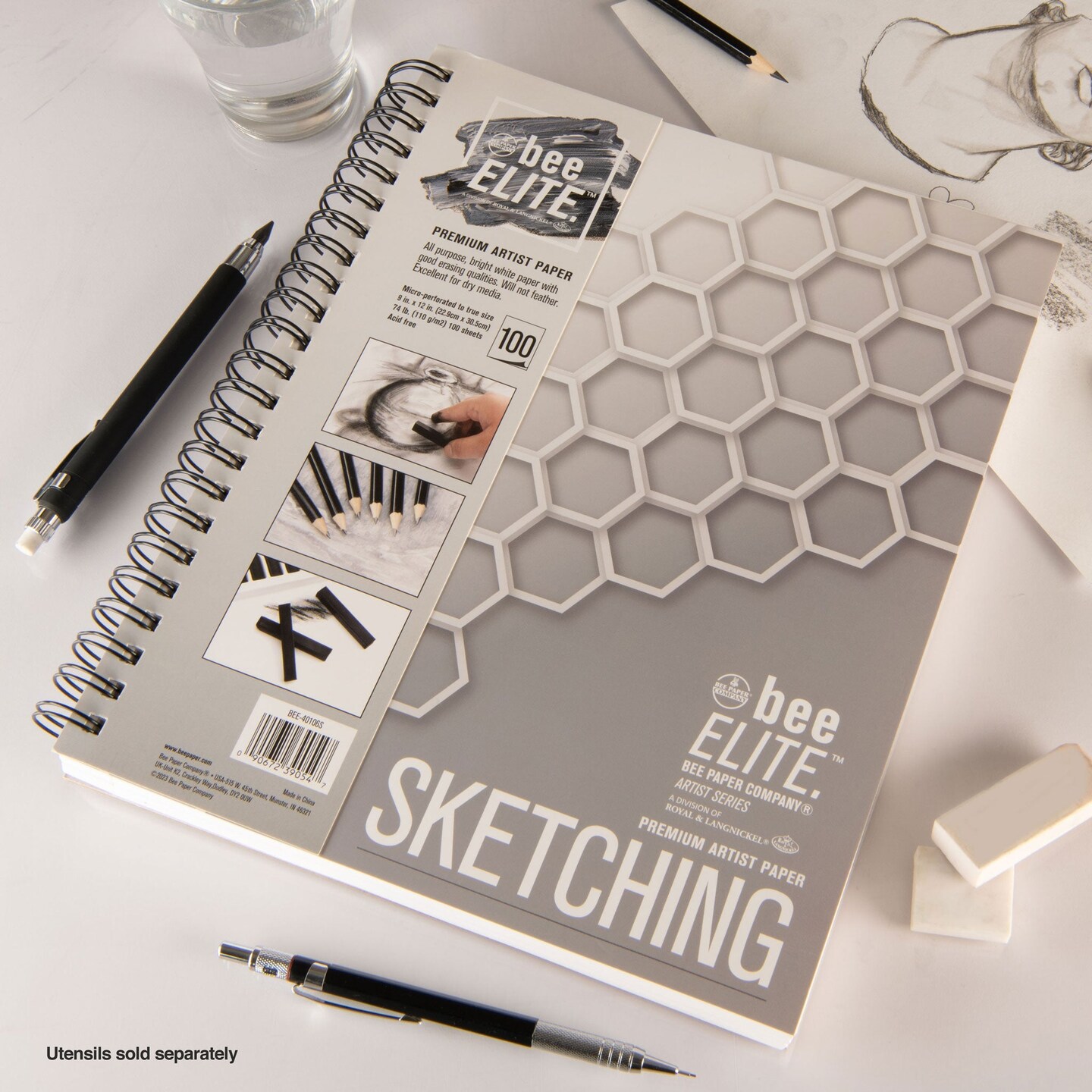 BEE-40106S | Bee Elite&#x2122; Sketching Artist Pad 9&#x22; x 12&#x22;